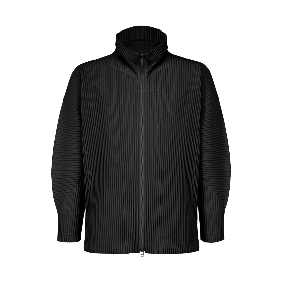 HP53-JL081-15 Homme Plisse Issey Miyake MC August Zip Up Sweatshirt Black