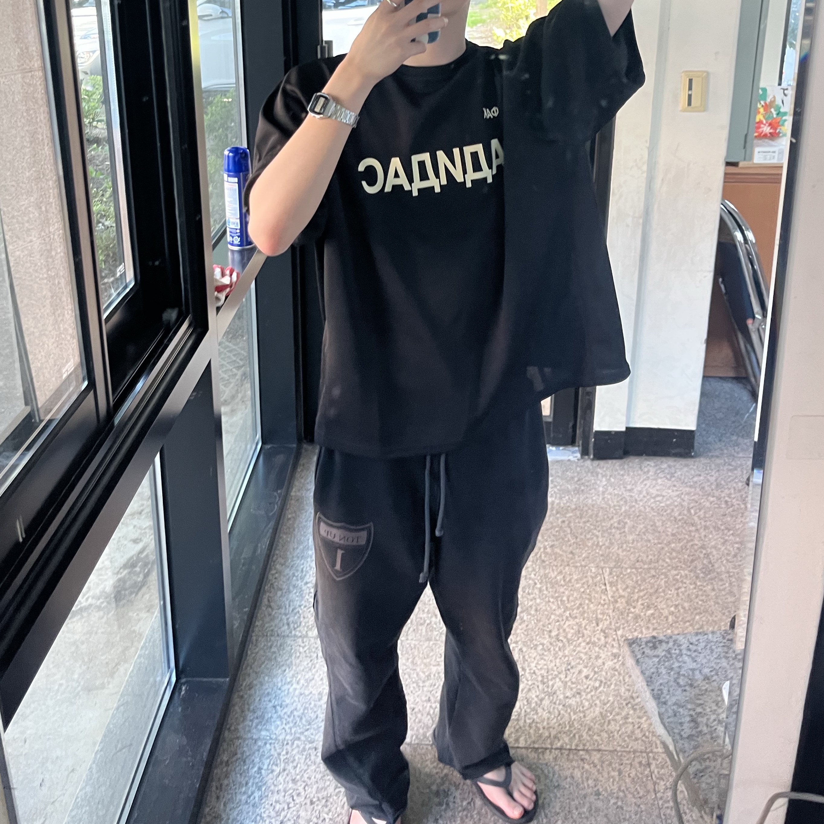 Yeezy x Gosha Rubchinskiy YZY Jersey Black (Vultures Listening Experience Korea Exclusive) 착용 스타일 - 3
