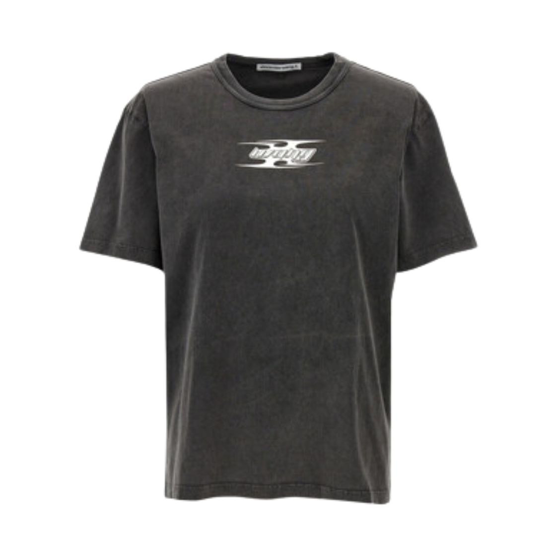 4CC4241514208A (W) Alexander Wang Logo T-Shirt Washed Cedar
