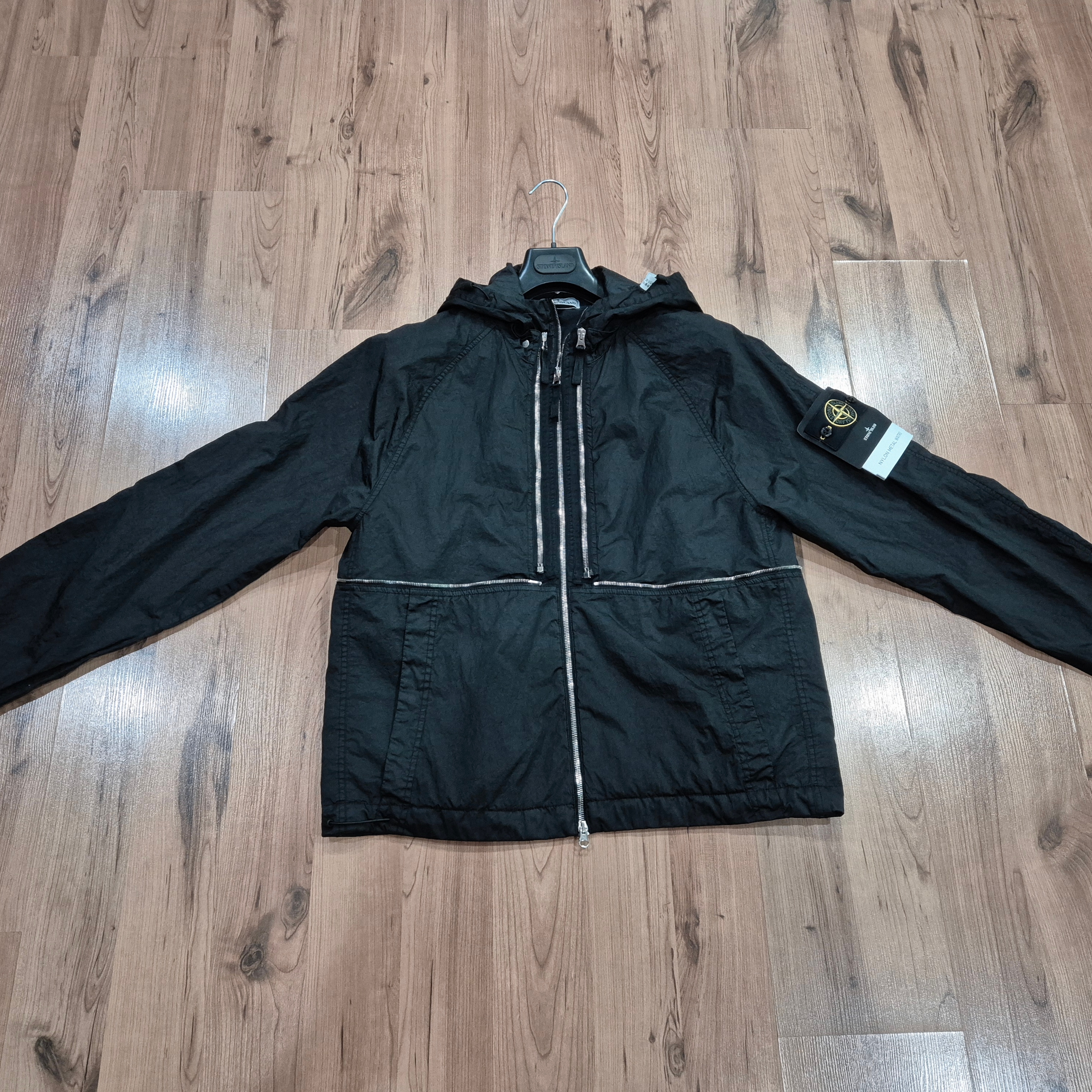 Stone Island 4100020 Nylon Metal watro Jacket Black - 25SS 착용 스타일 - 2