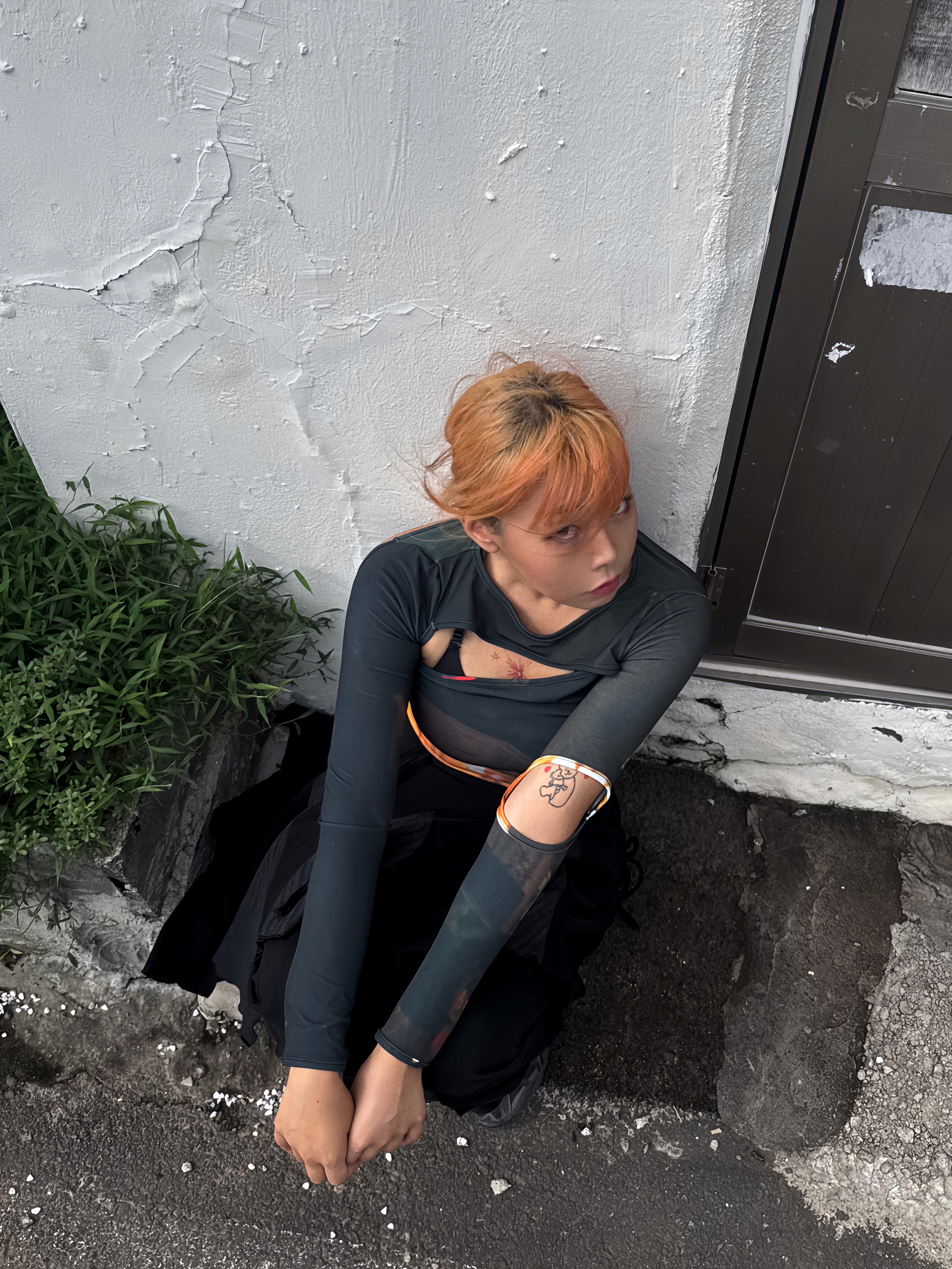 Asics x Andersson Bell Gel-Sonoma 15-50 Black Green 착용 스타일 - 1