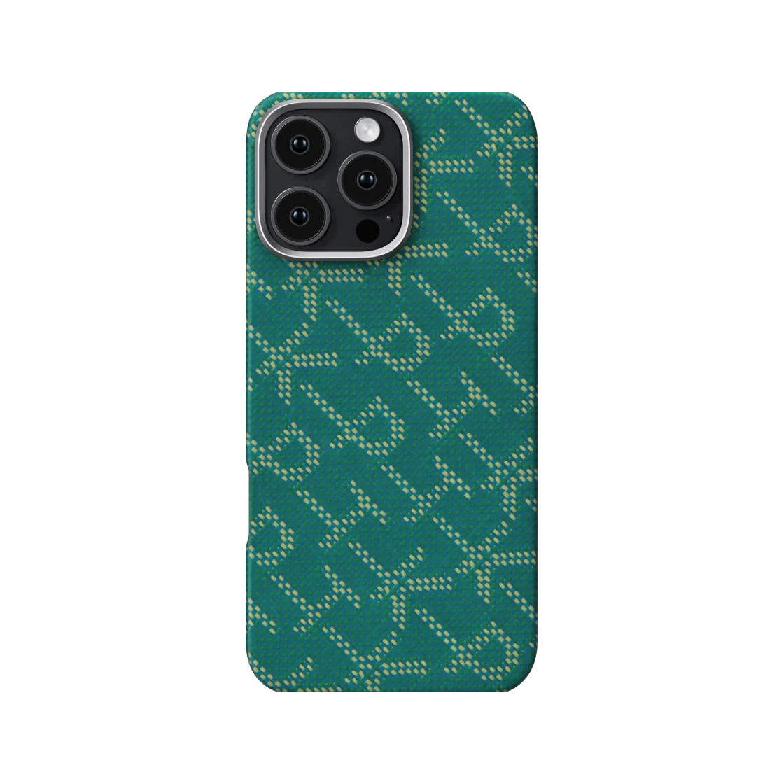 피타카 아이폰 16 프로맥스 모노그램 택타일 우븐 케이스 그린 골드(PITAKA iPhone 16 Pro Max Monogram-Tactile Woven Case Green Gold)