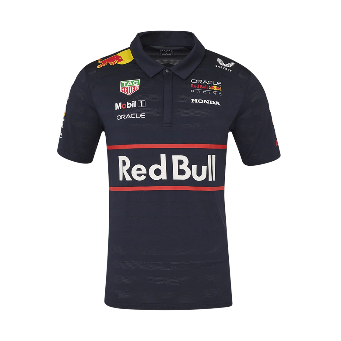 오라클 레드불 레이싱 x 캐스토어 2025 팀 폴로 셔츠 나이트 스카이(Oracle Red Bull Racing x Castore 2025 Team Polo Shirt Night Sky)