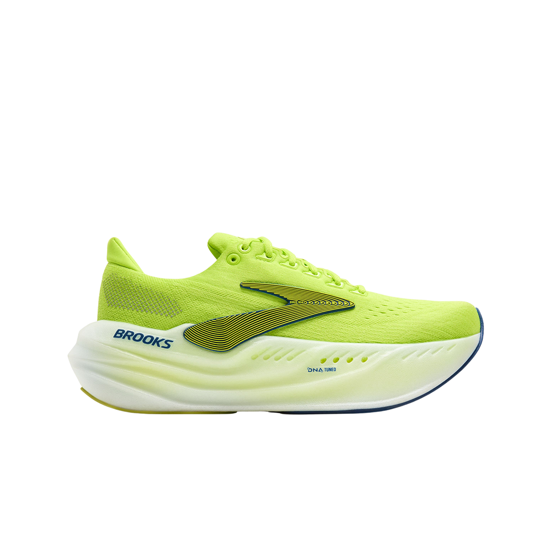 1104471D303 Brooks Glycerin Max Lime Navy Peony - D Medium