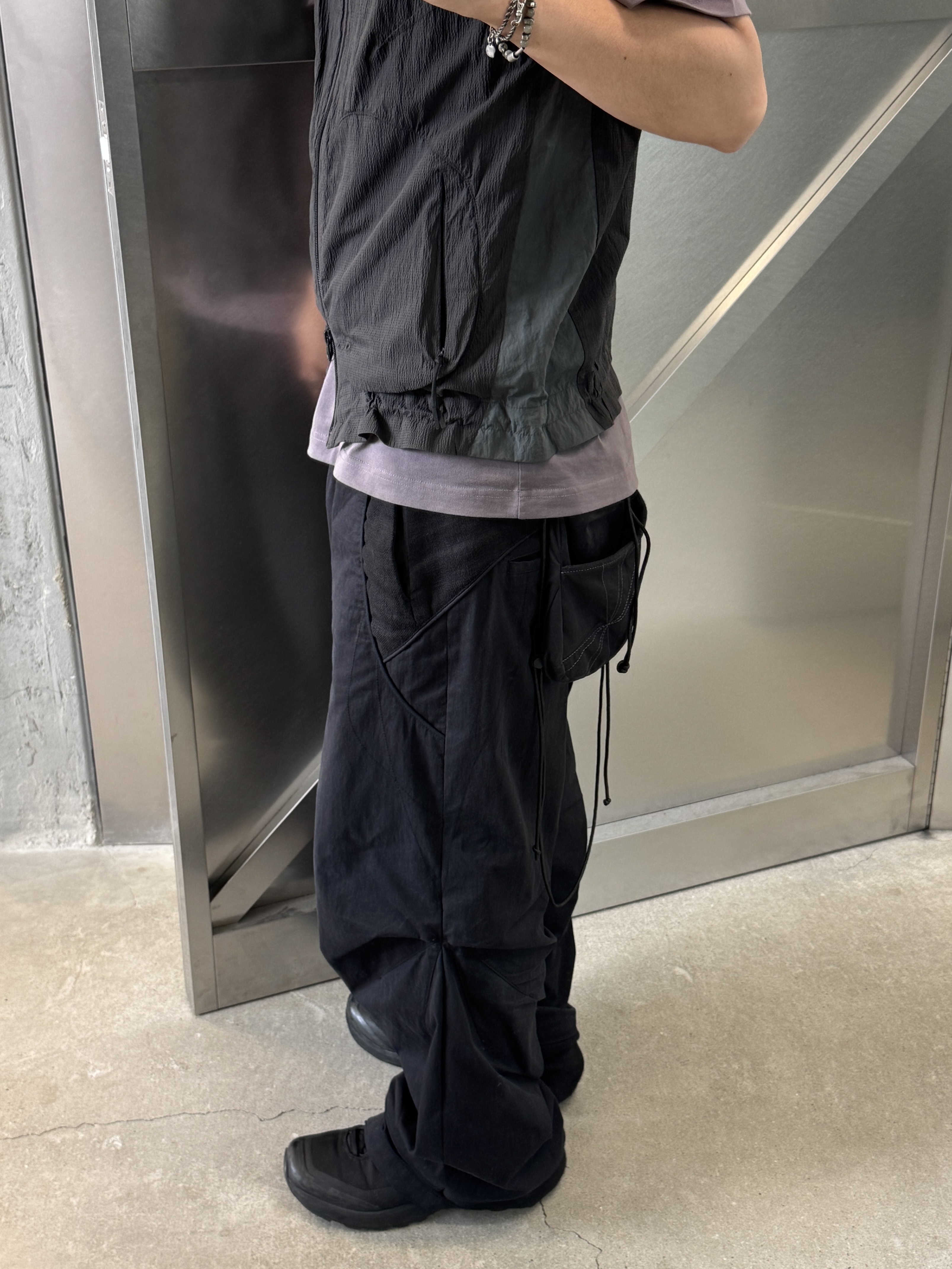Arc'teryx Aerios GTX Black, Sansan Gear Linen Block Pants Black - 25SS 착용 스타일