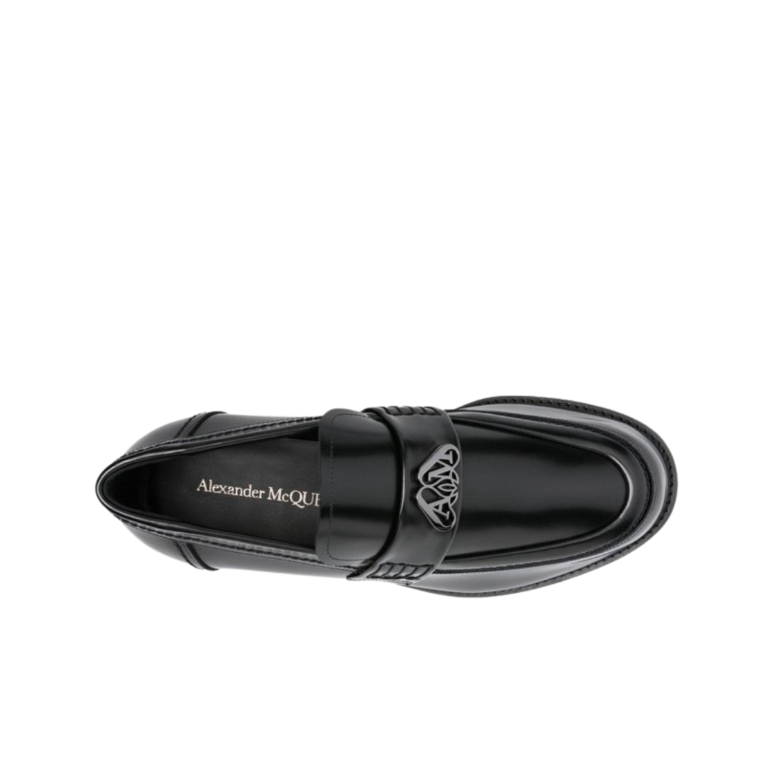 알렉산더 맥퀸 페니 레더 로퍼 블랙(Alexander McQueen Penny Loafer in Leather Black) - 2