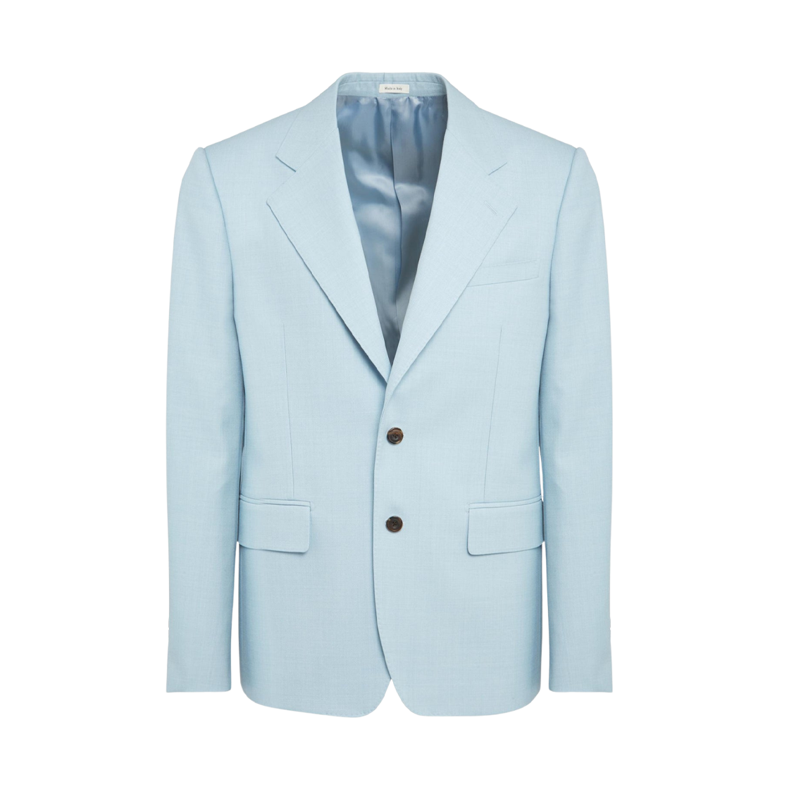 721826QUU134862 Alexander McQueen Single Breasted Blazer Light Blue