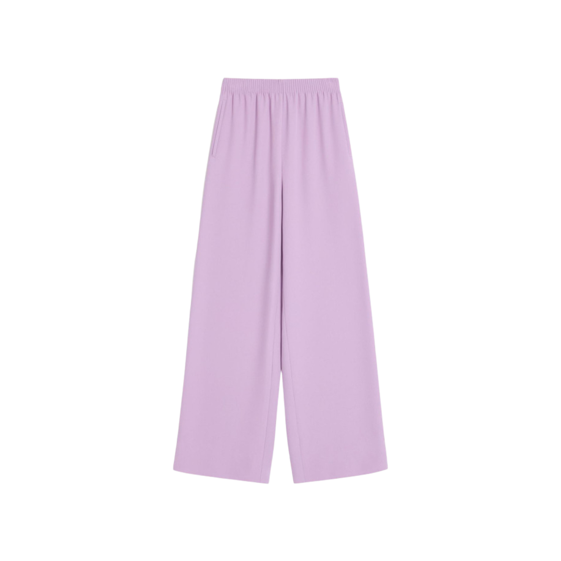 RB6861MMR3H (W) Valentino Silk Wide Leg Chino Pants Lilac