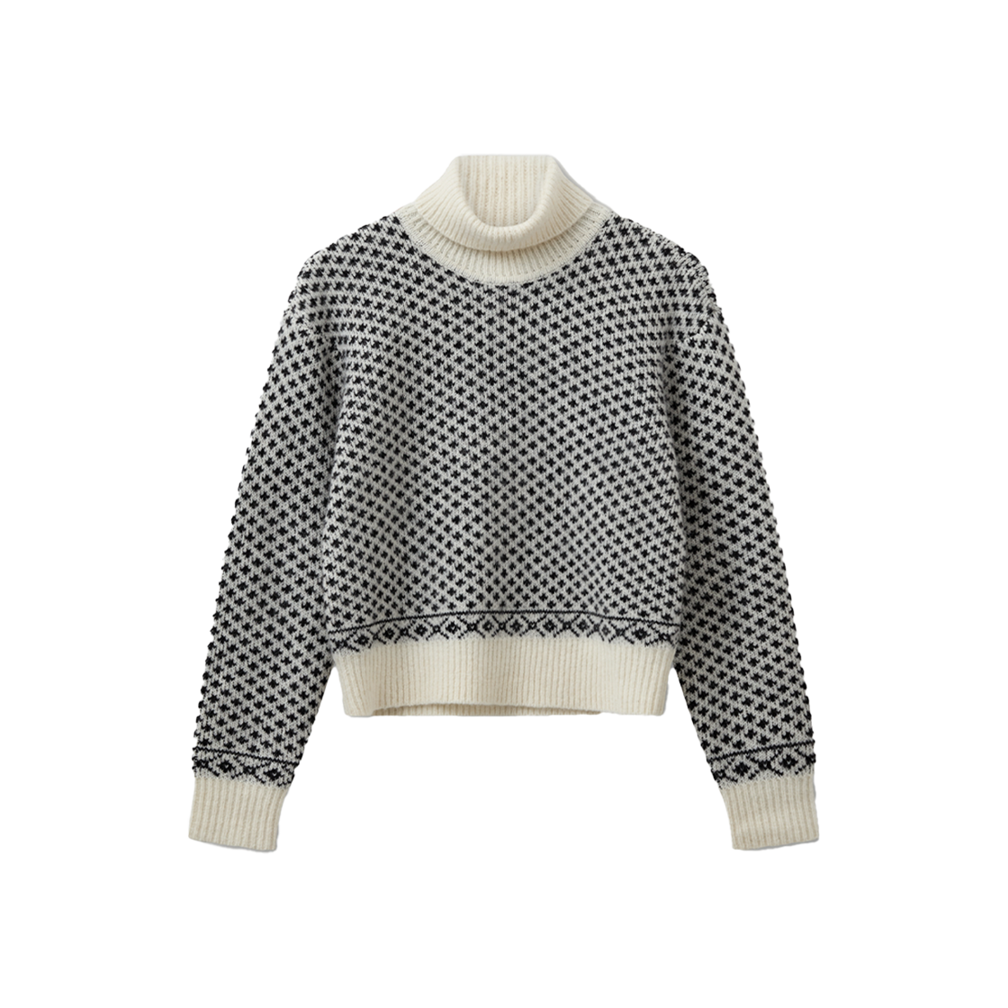 KW4DKNPTG24ML The Garment Women Verbier Knit Sweater Argyle Knit Artwork - 24FW