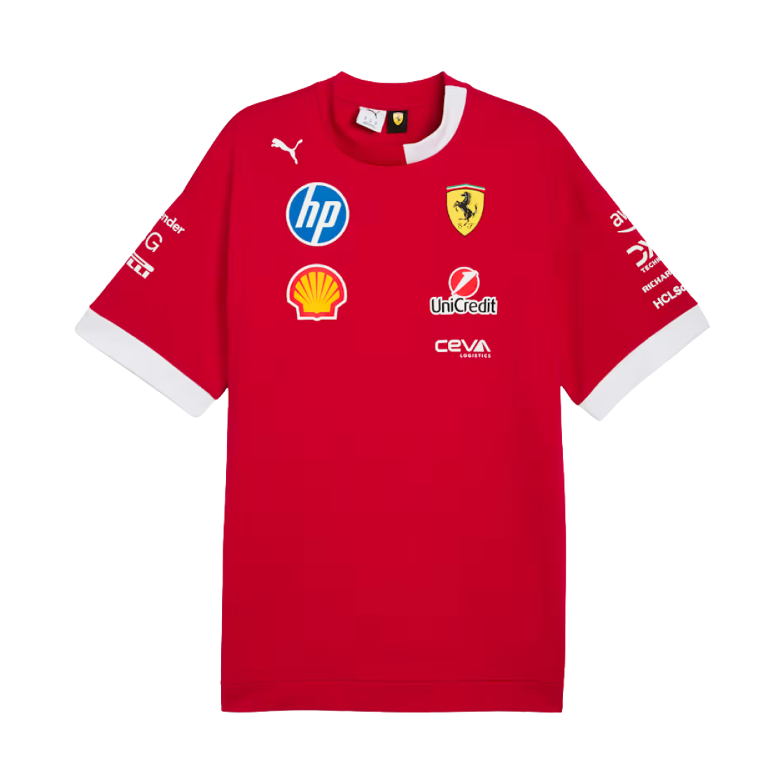스쿠데리아 페라리 x 푸마 2025 드라이버 오버사이즈 티셔츠 다크 체리(Scuderia Ferrari x Puma 2025 Drivers Oversized T-Shirt Dark Cherry)