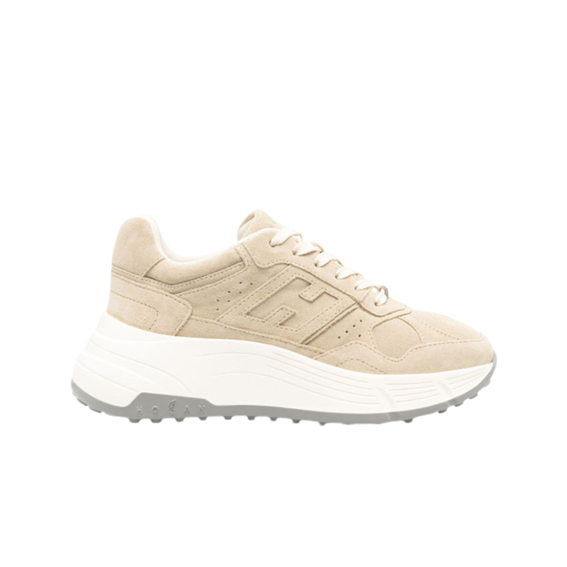 (W) 호간 하이파이 스니커즈 베이지((W) Hogan Hi-Fi Sneakers Beige)
