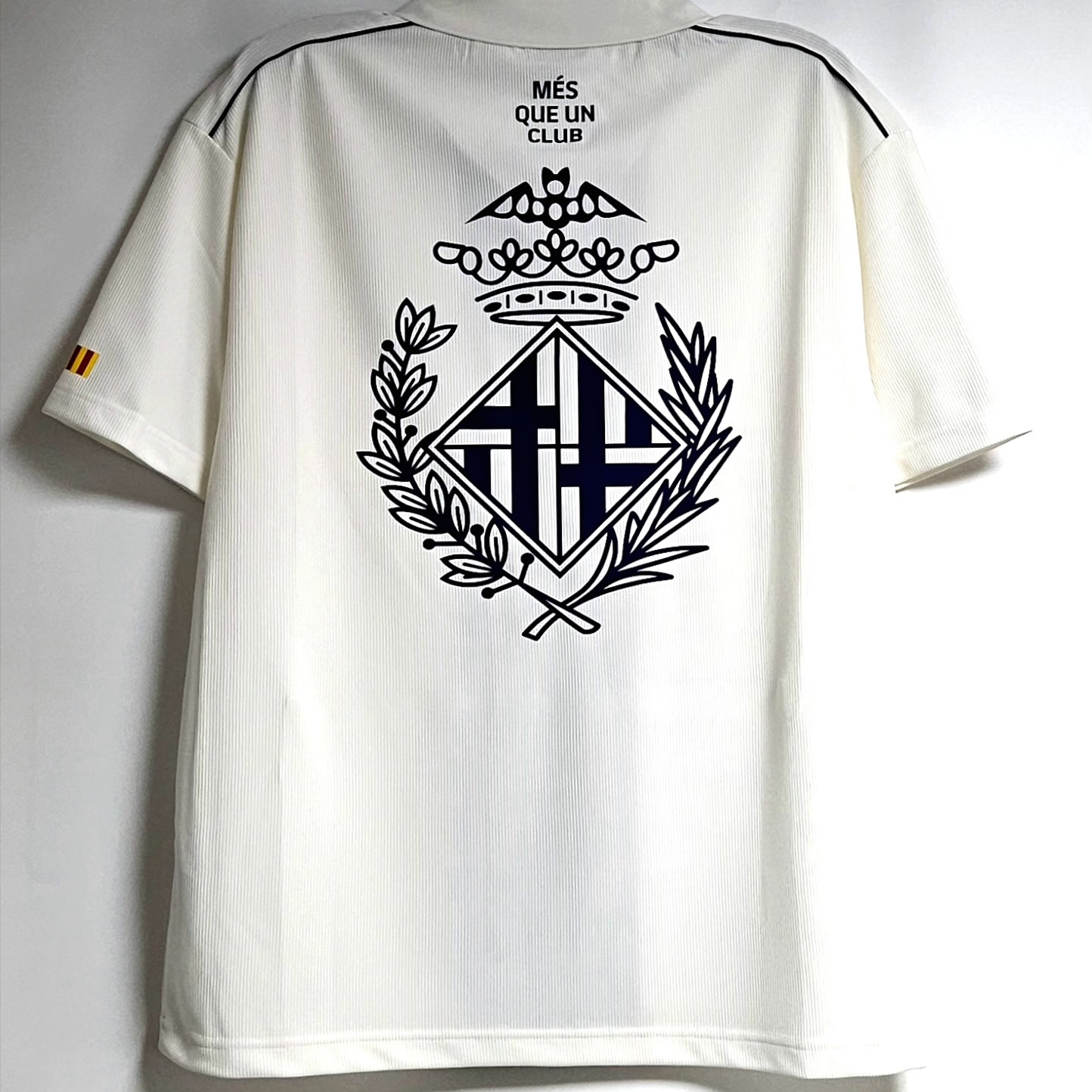 FC Barcelona Retro Short Sleeve Jersey Ivory 착용 스타일 - 2