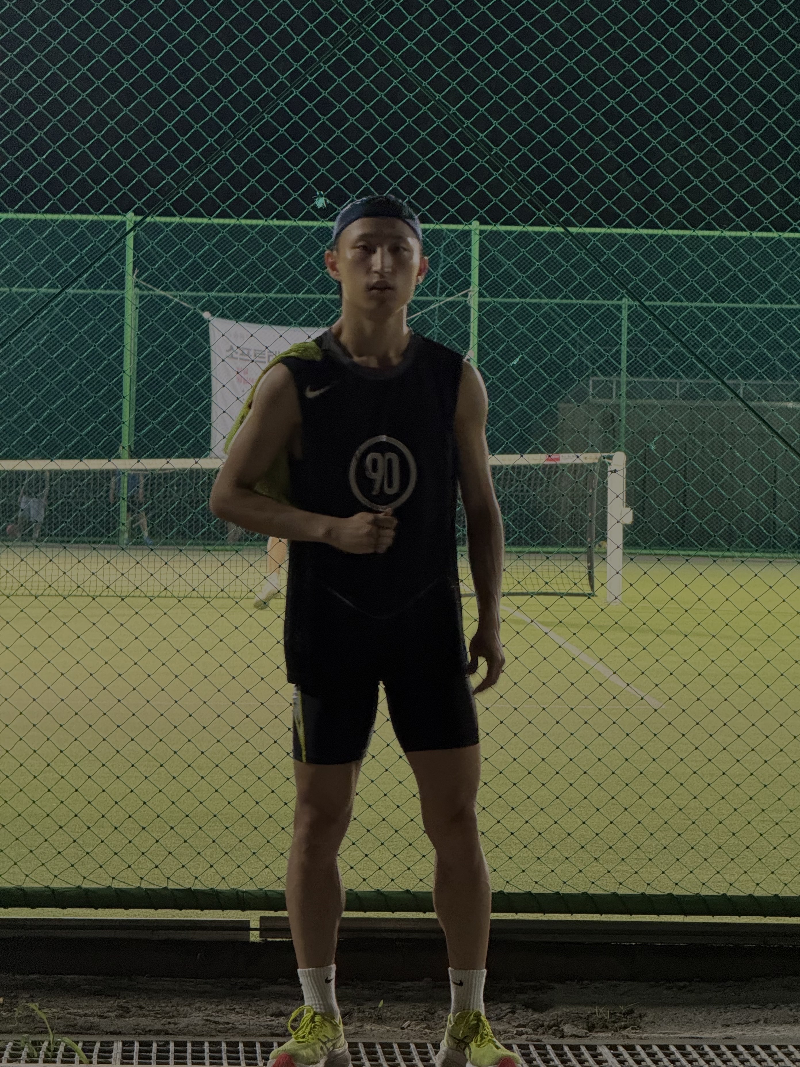 Nike Total 90 Dri-Fit Sleeveless Football Top Black Light Graphite - Asia 착용 스타일 - 1