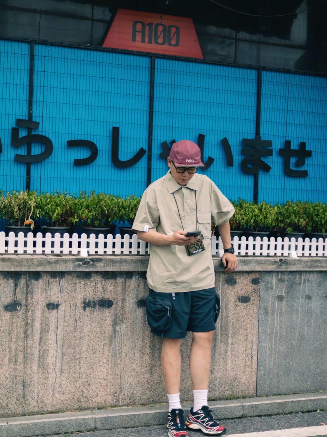 Nike ACG Snowgrass Cargo Shorts Black - Asia, Salomon XT-6 ADV Black 착용 스타일 - 1