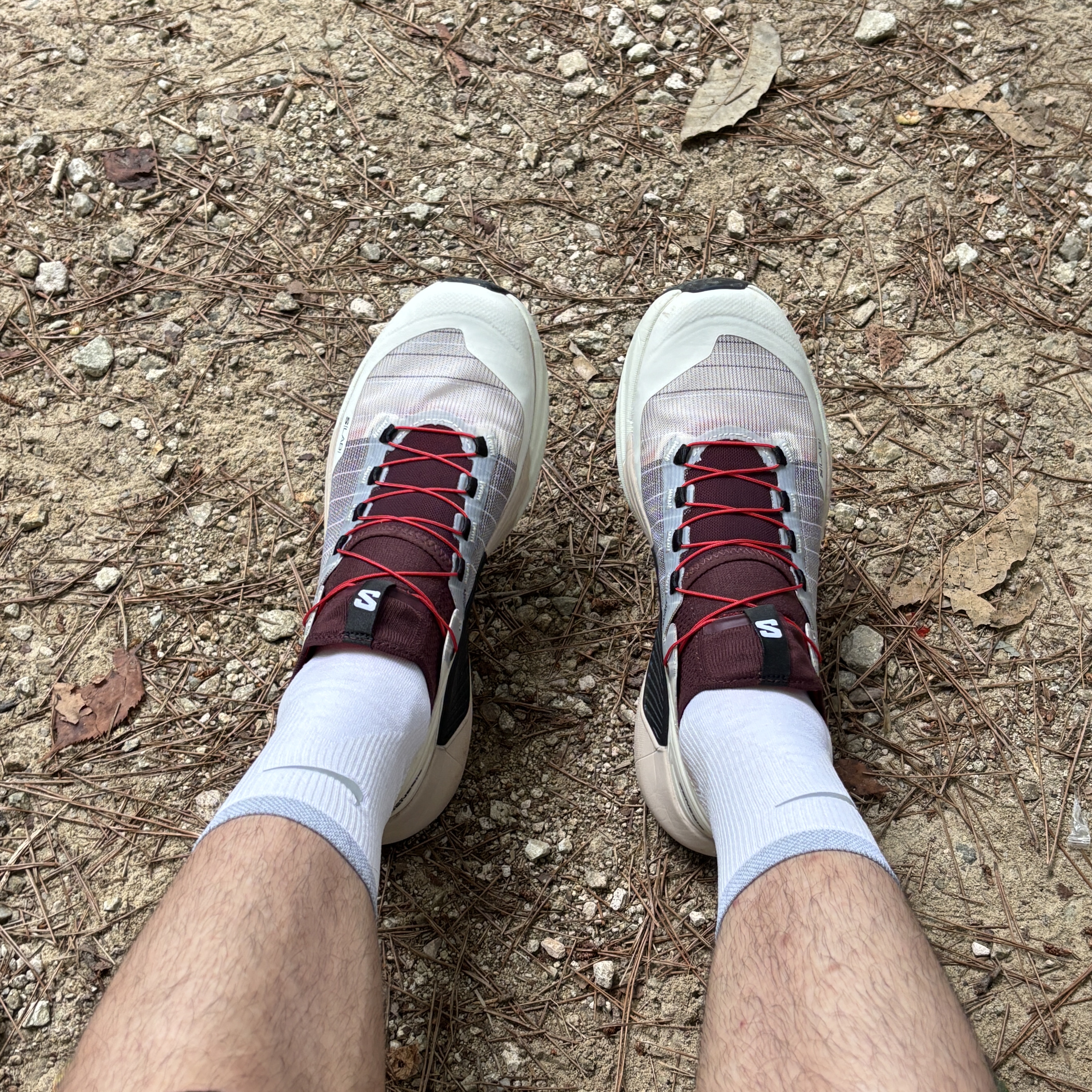 Salomon S/LAB Genesis Vanilla Ice Decadent Chocolate 착용 스타일 - 1