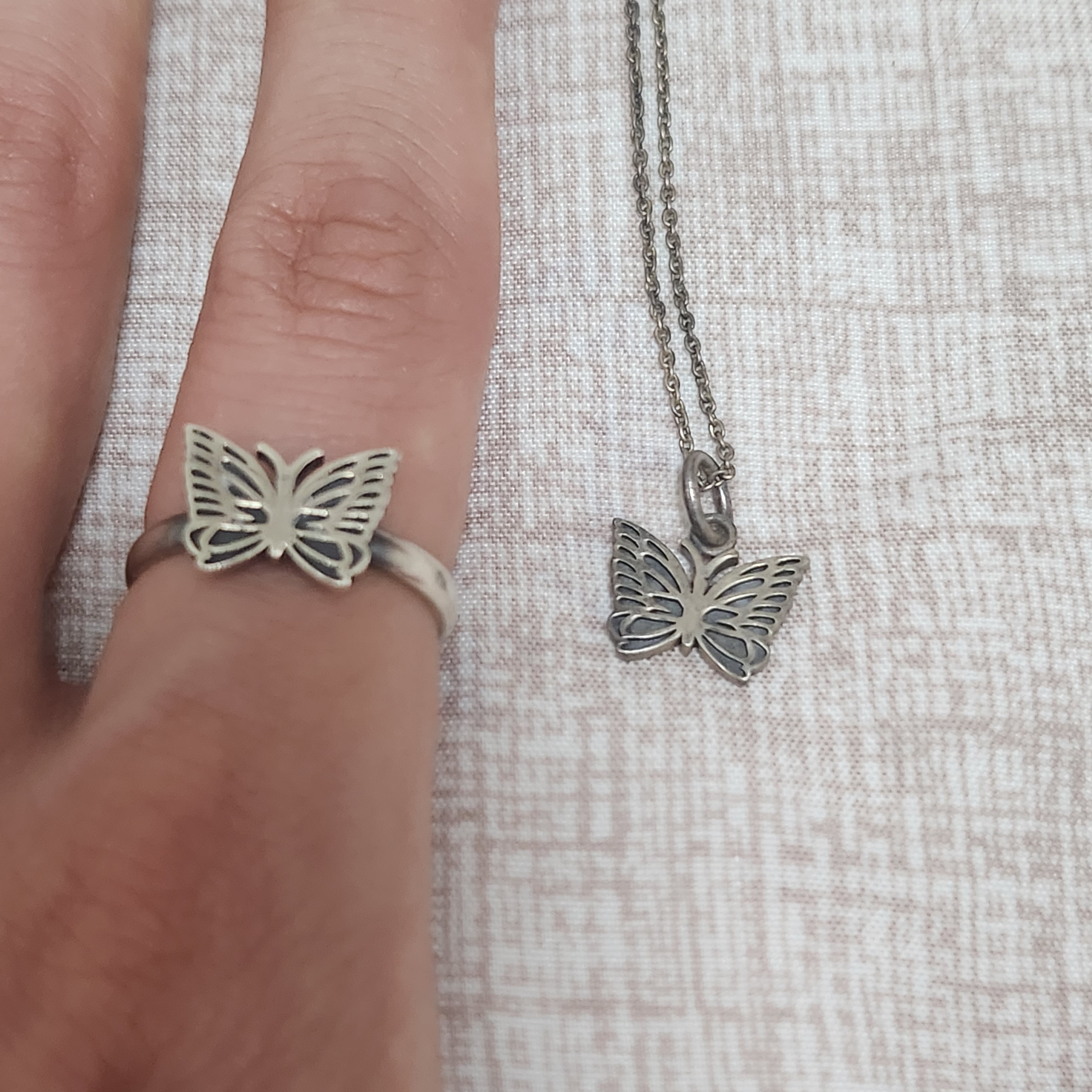 Needles 925 Pendant Necklace Silver (Vintage Ver.) 착용 스타일 - 1
