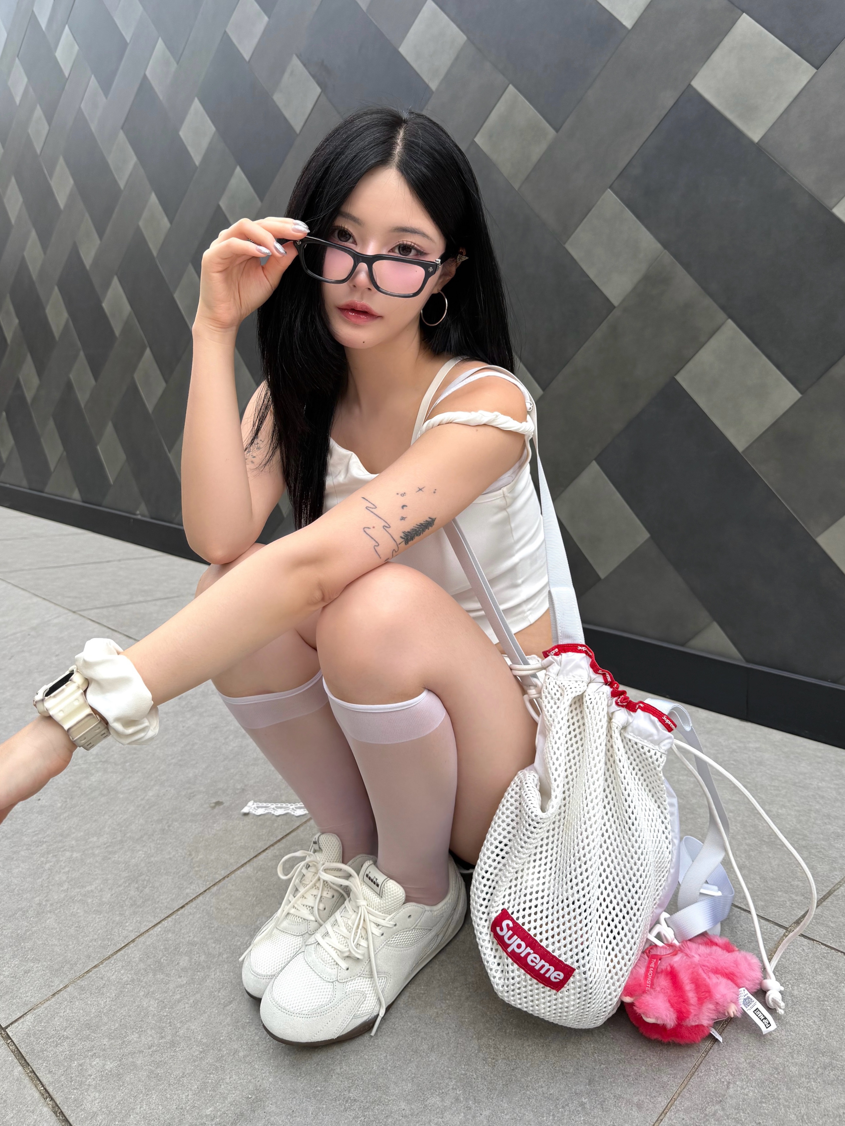 DIADORA Belluna Low Ivory 착용 스타일 - 1