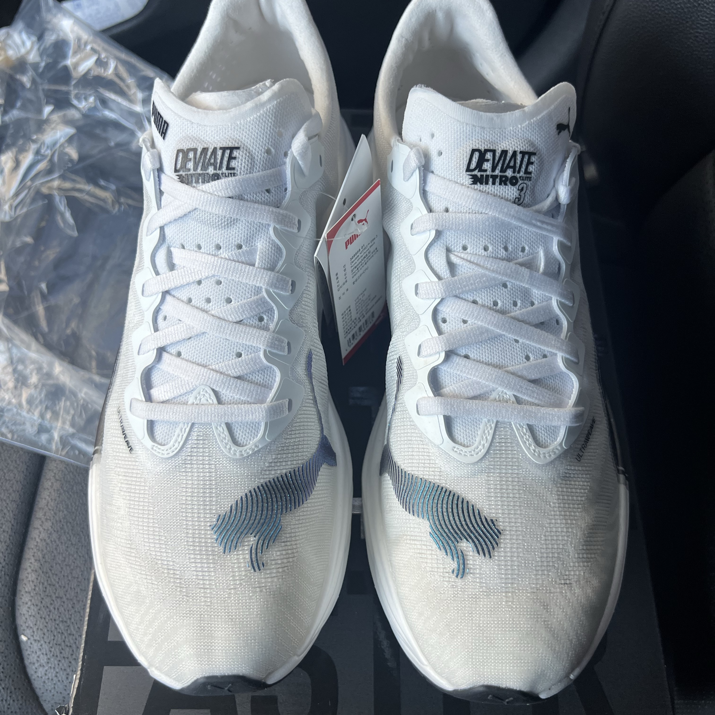 Puma Deviate Nitro Elite 3 White Black 착용 스타일 - 3