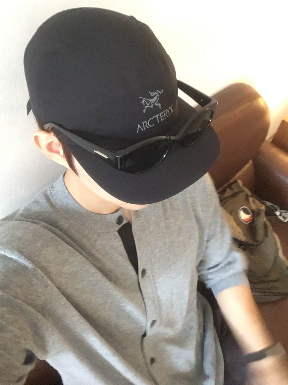 Arc'teryx Gore 5 Panel Cap Black 착용 스타일 - 2
