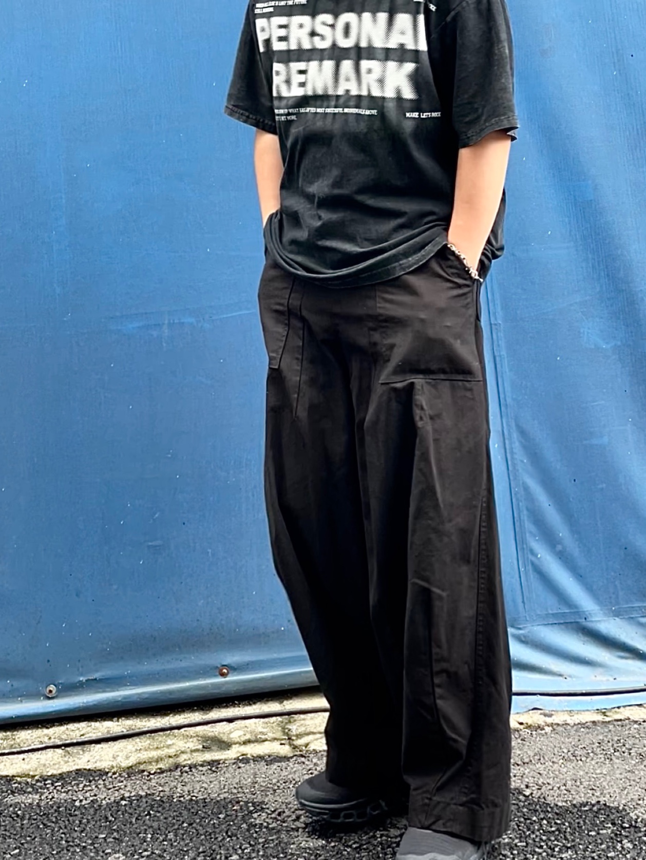 On Running Cloudmonster Void Black, Sansan Gear Nylon Wing Cap Black - 22FW 착용 스타일 - 6