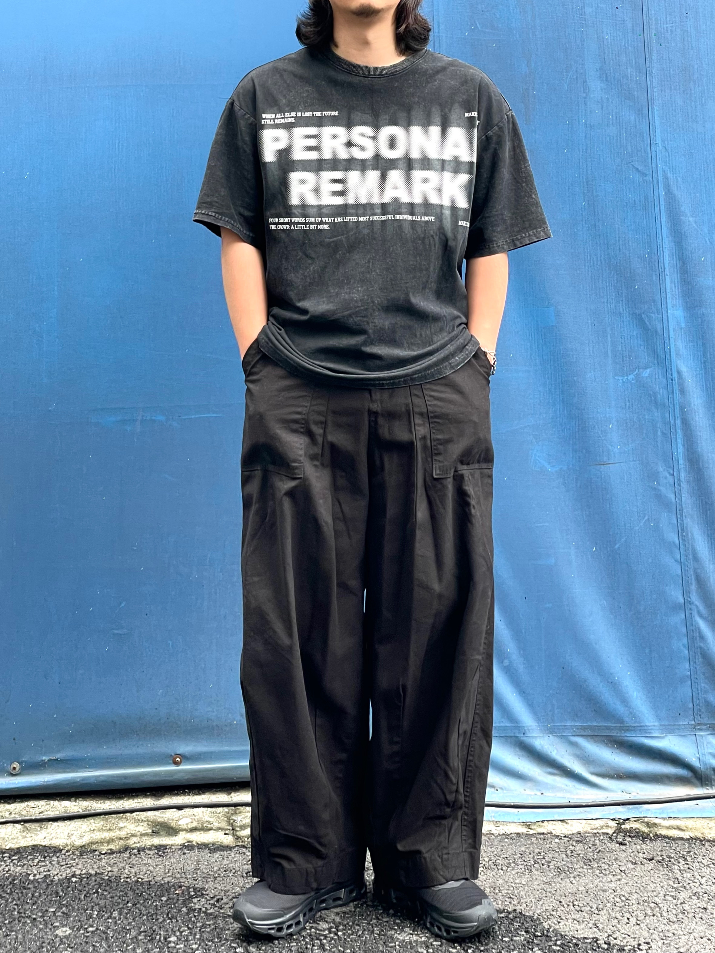 On Running Cloudmonster Void Black, Sansan Gear Nylon Wing Cap Black - 22FW 착용 스타일 - 4