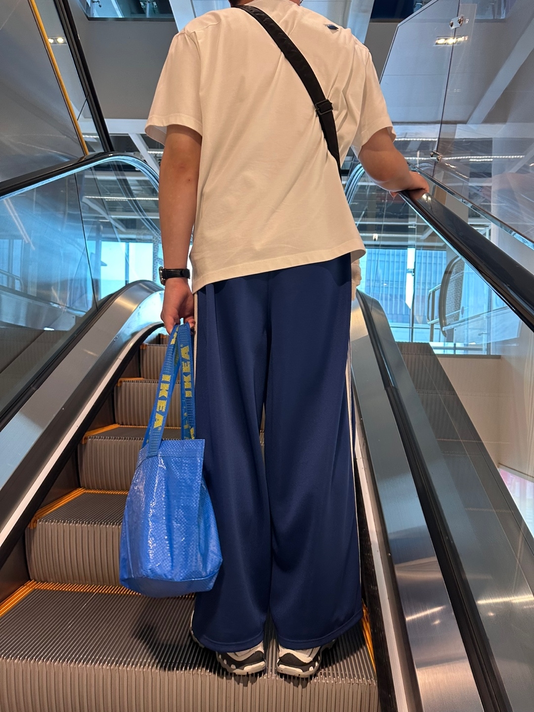Salomon XT-Quest ADV White, Needles x Beaver H.D. Track Pants Poly Smooth Royal 착용 스타일 - 2