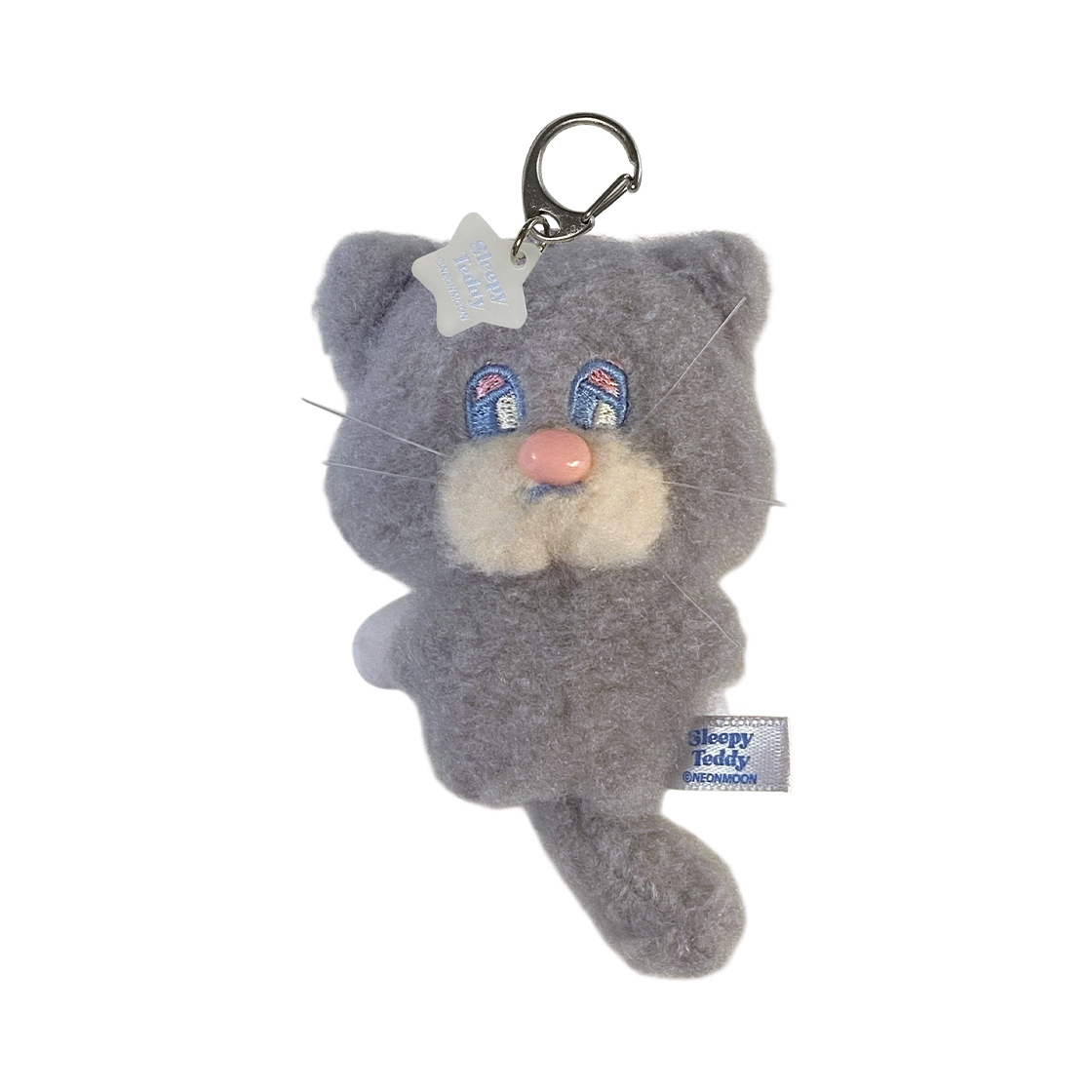 friends_Cat_gray The NEONMOON Sleepy Friends Keyring Cat gray