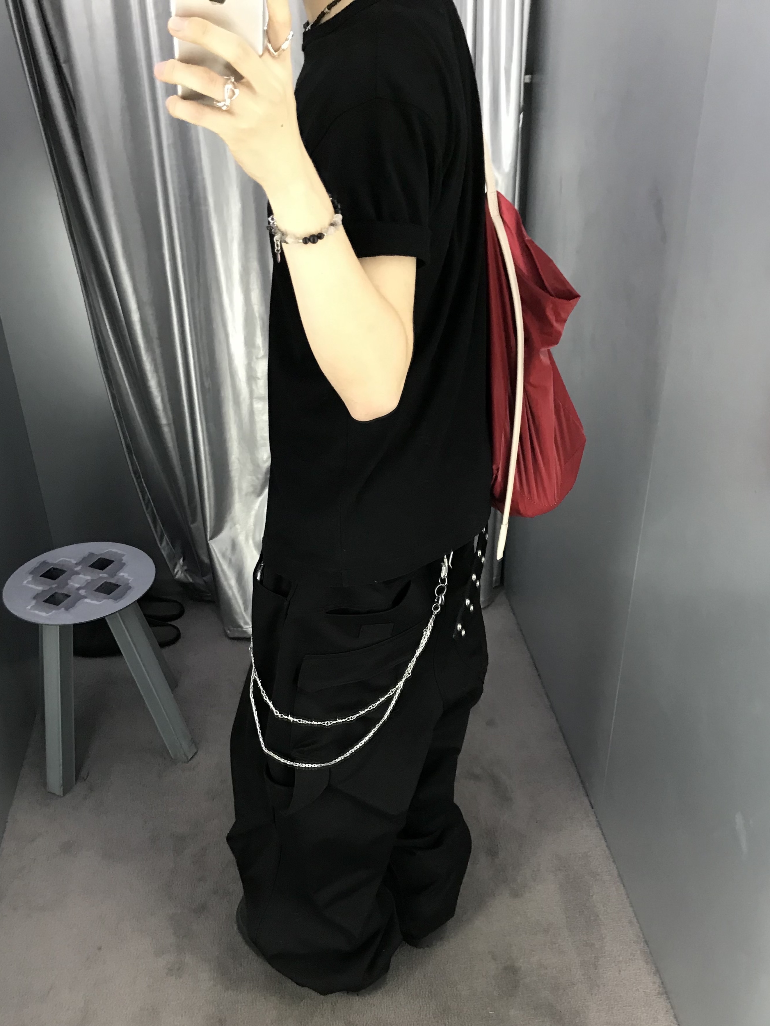 Play Comme des Garcons Red Heart T-Shirt Black, Play Comme des Garcons Double Heart T-Shirt Black 착용 스타일 - 4