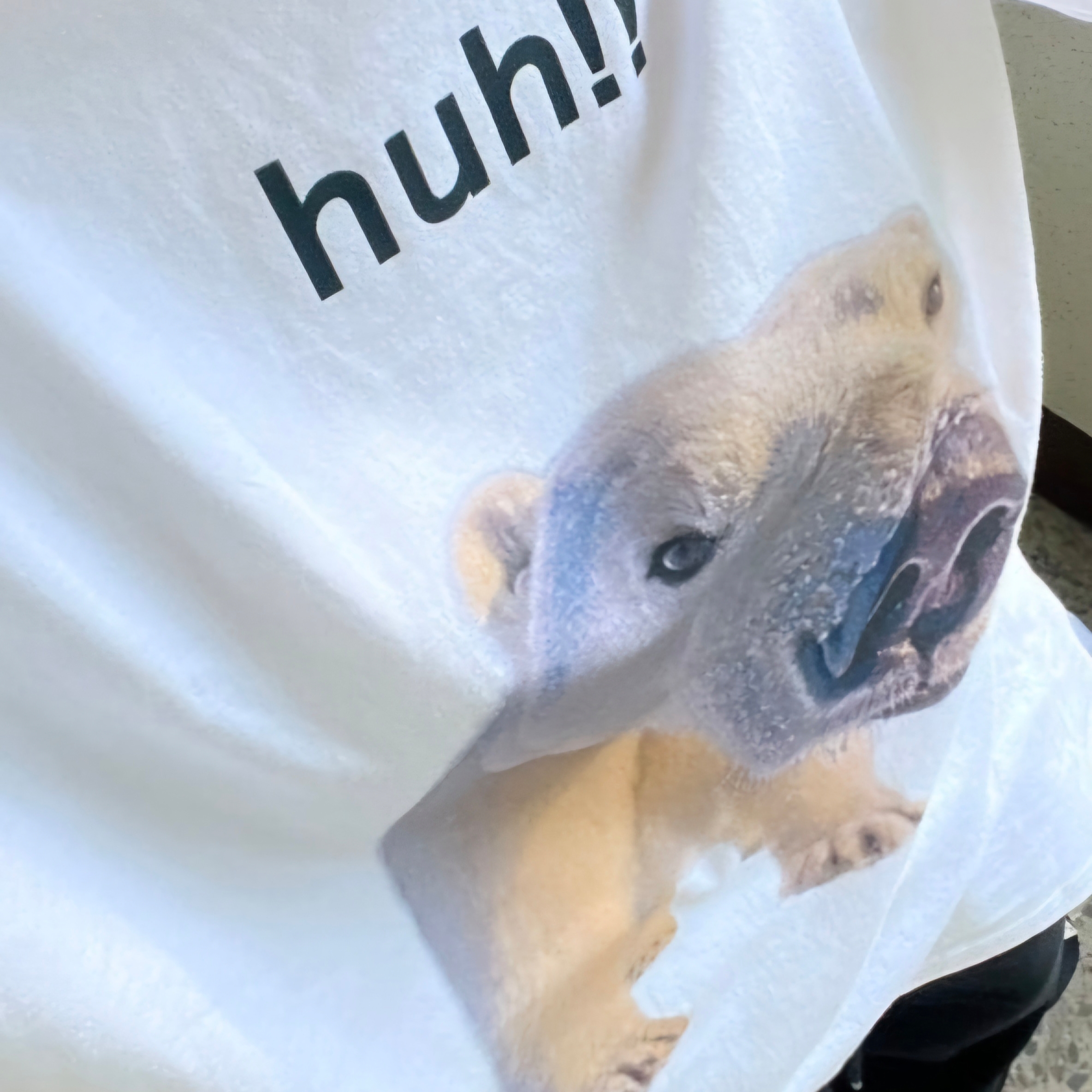 Suade Huh Tee White 착용 스타일