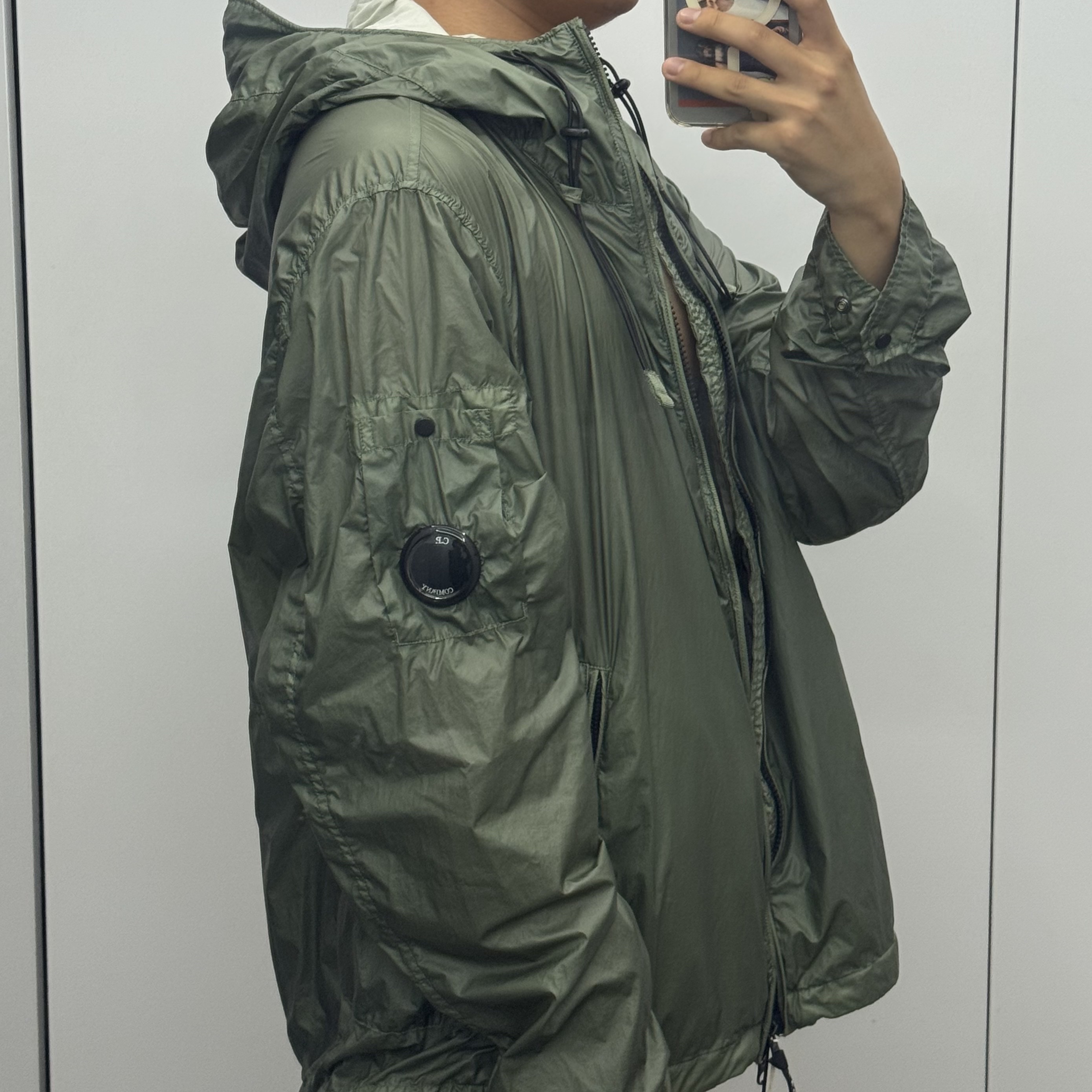 C.P. Company CS II Outerwear Jacket Agave Green - 24SS 착용 스타일 - 1