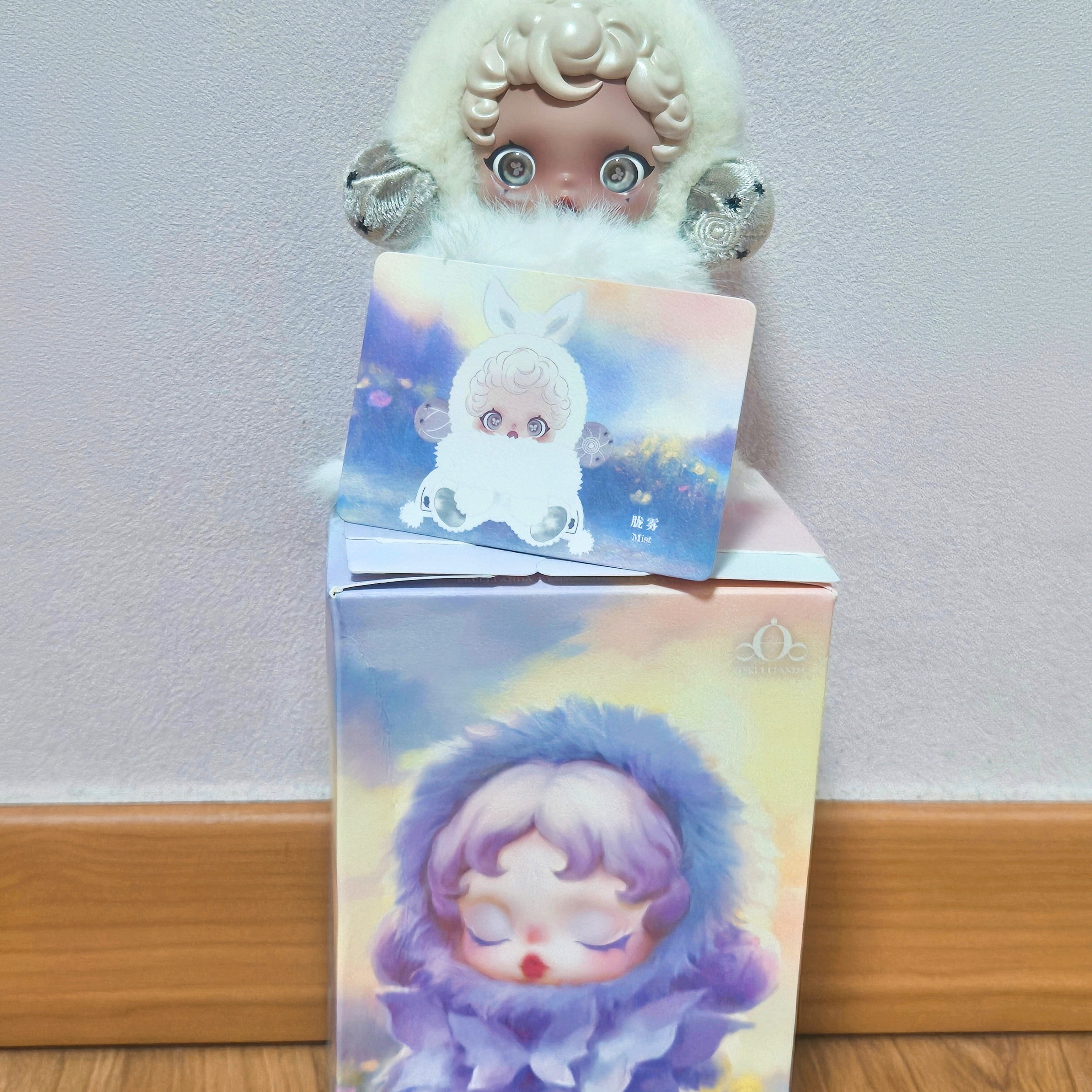 Pop Mart Skullpanda L’Impressionnisme Series Plush Doll Mist (Opened Case) 착용 스타일 - 2