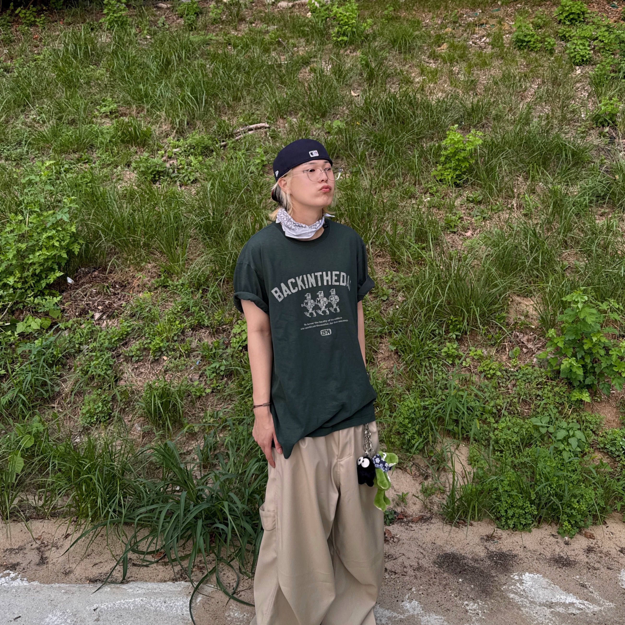 [예약 배송] Kamien x KOIN SEOUL 247 All Day Slacks Beige 착용 스타일 - 2