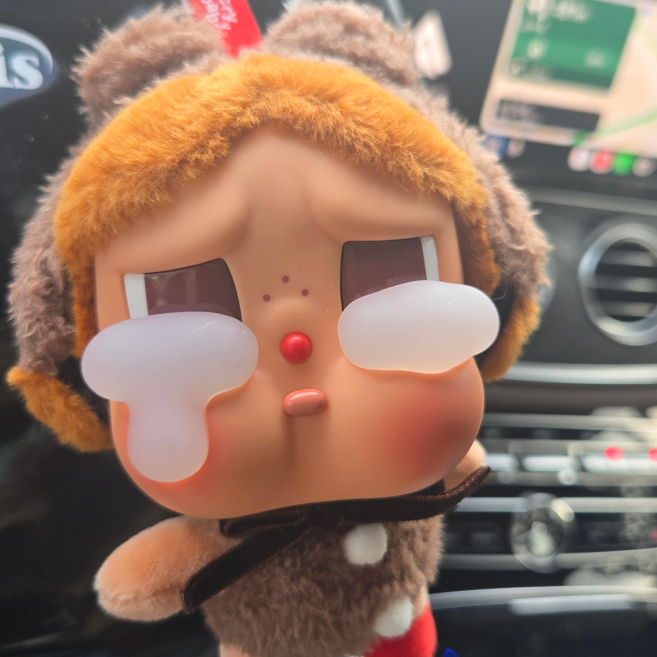 Pop Mart Crybaby Crying Again Series Plush Keyring Love Makes Us Cry (Opened Case) 착용 스타일 - 2