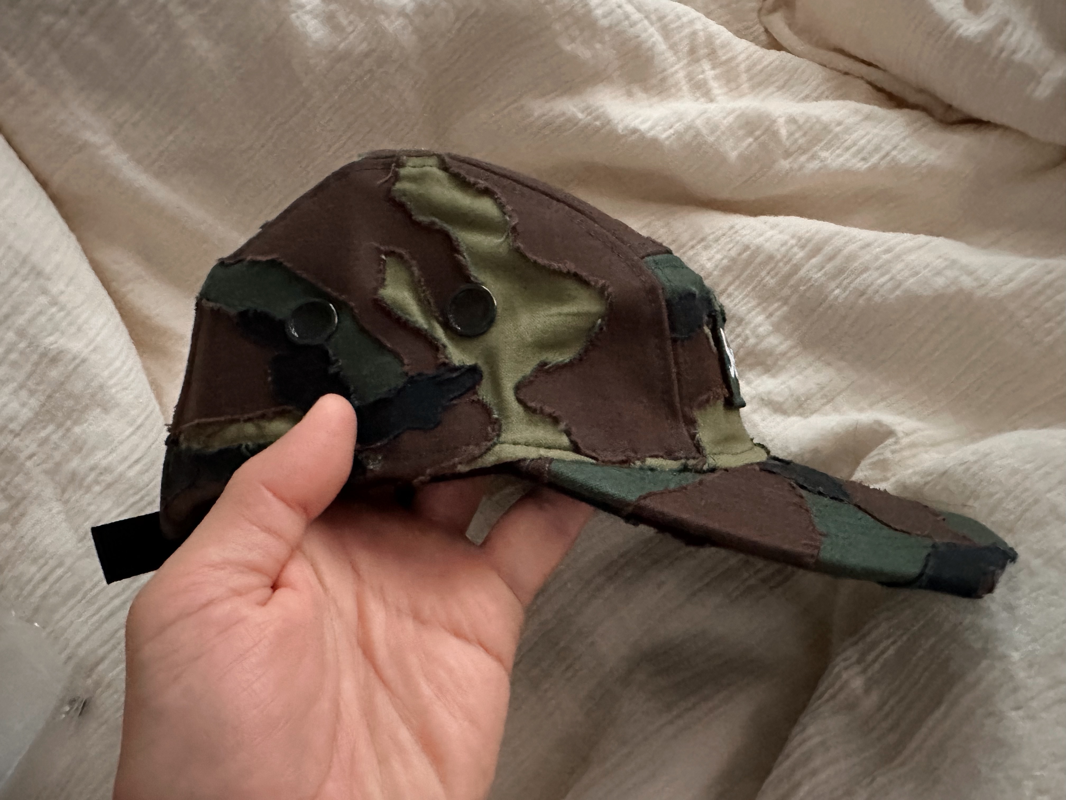 Supreme Layered Camo Camp Cap Woodland Camo - 25SS 착용 스타일 - 2