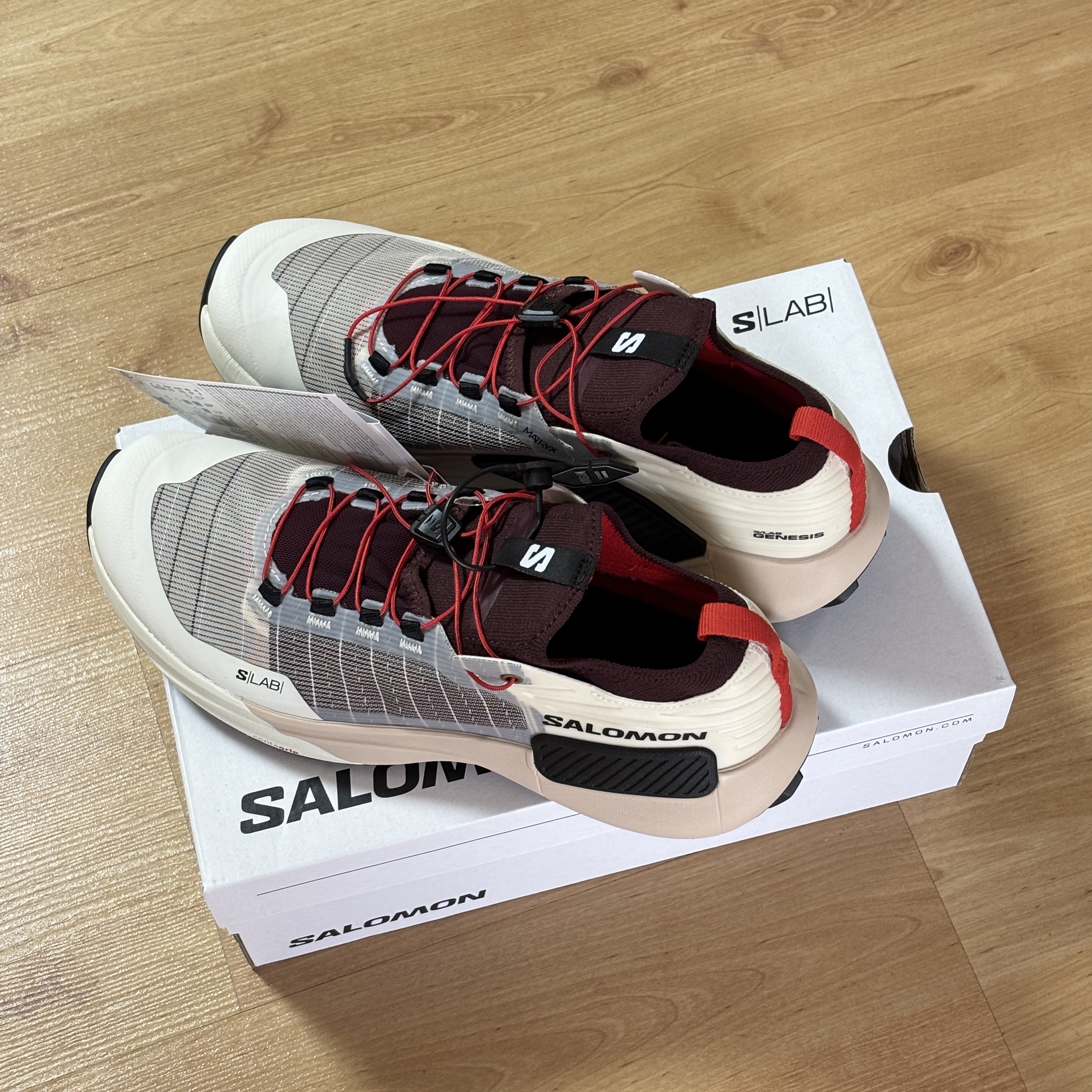 Salomon S/LAB Genesis Vanilla Ice Decadent Chocolate 착용 스타일 - 2