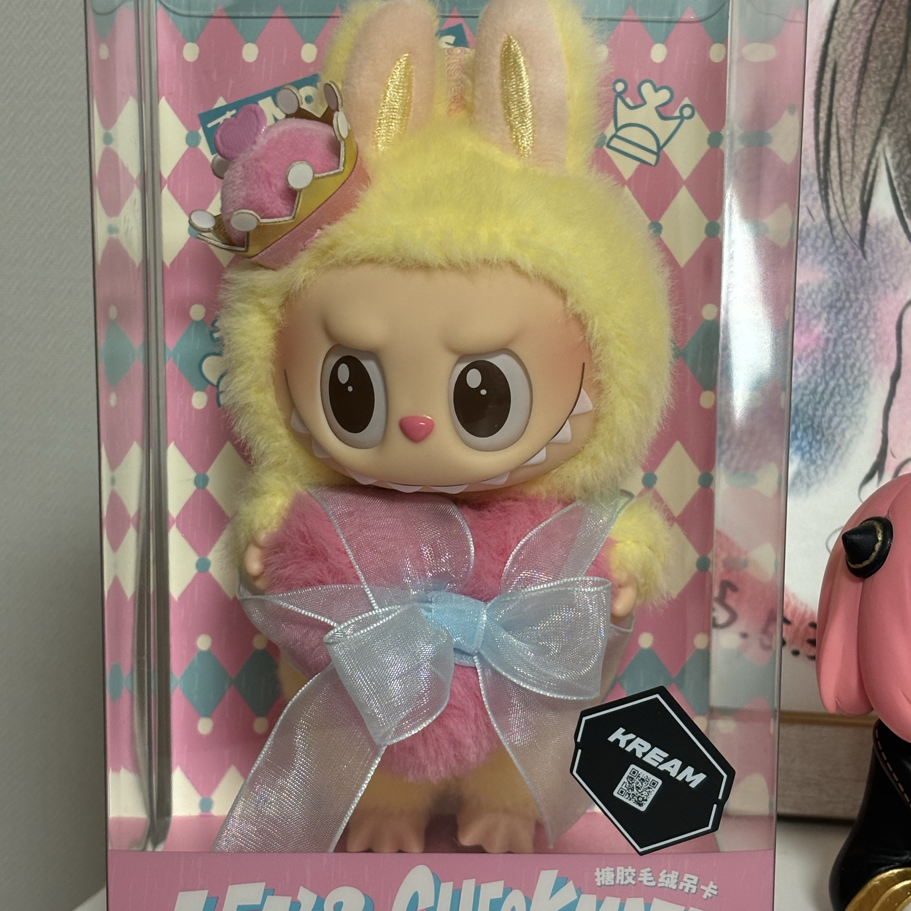 Pop Mart The Monsters Checkmate Series Plush Keyring 착용 스타일 - 2