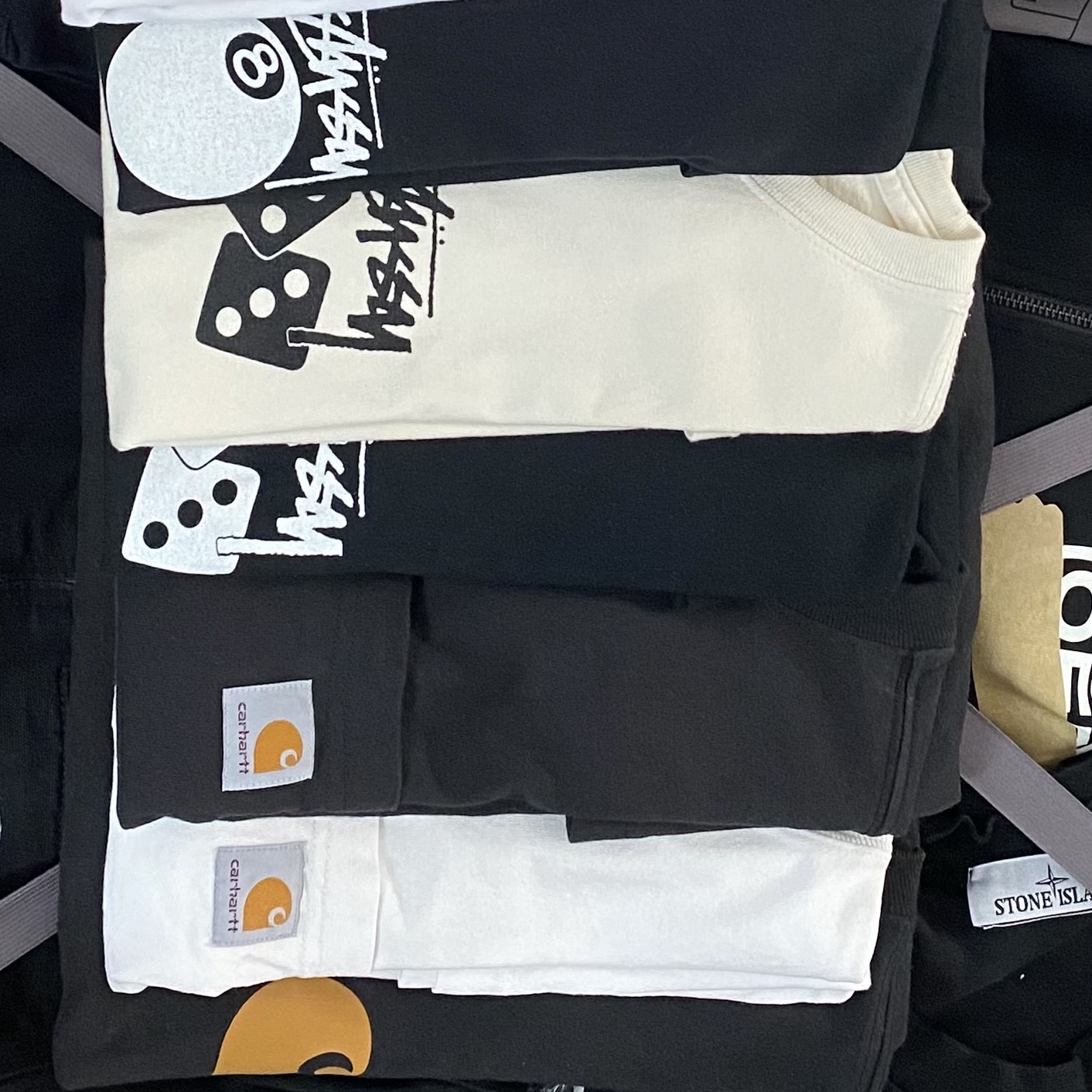 Palace M-Zone Mutant Ripper T-Shirt Black - 21SS, Palace Tri-Vex T-Shirt White Green - 25SS 착용 스타일 - 2