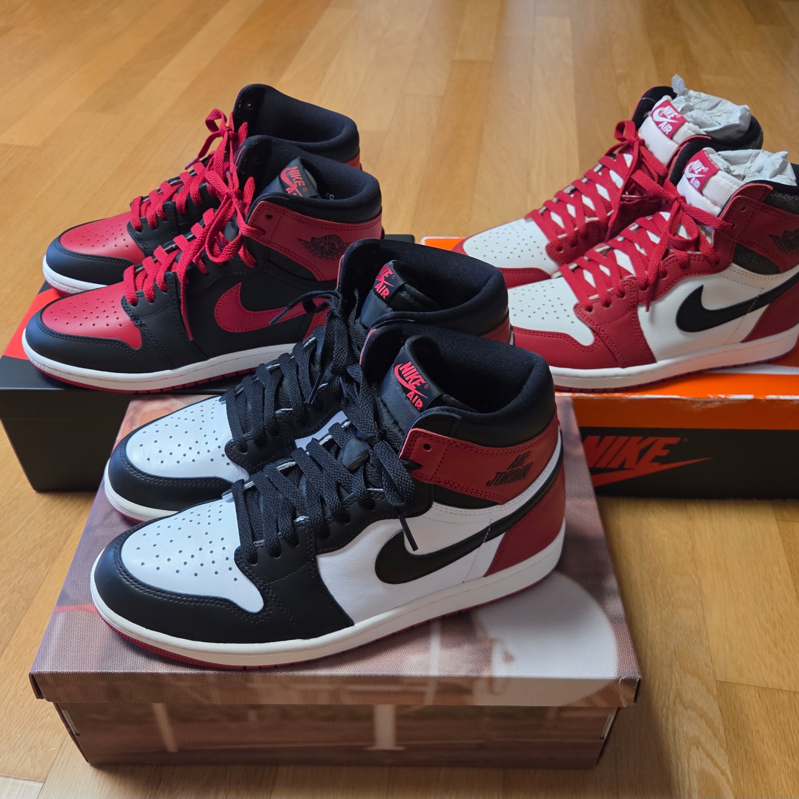 Jordan 1 High 85 Bred, Jordan 1 Retro High OG Chicago 2022 착용 스타일