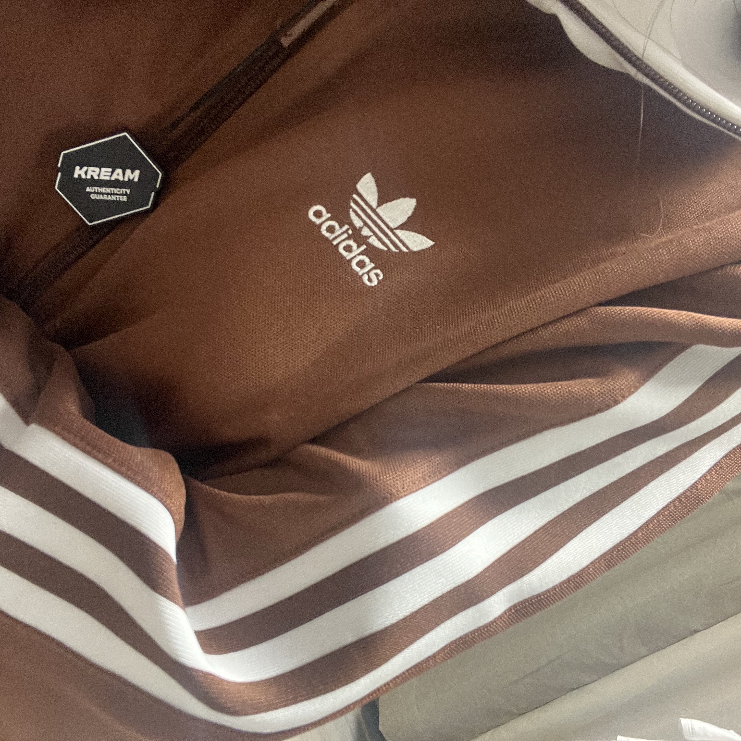 Adidas Adicolor Classic Beckenbauer Track Top Preloved Brown - KR Sizing 착용 스타일