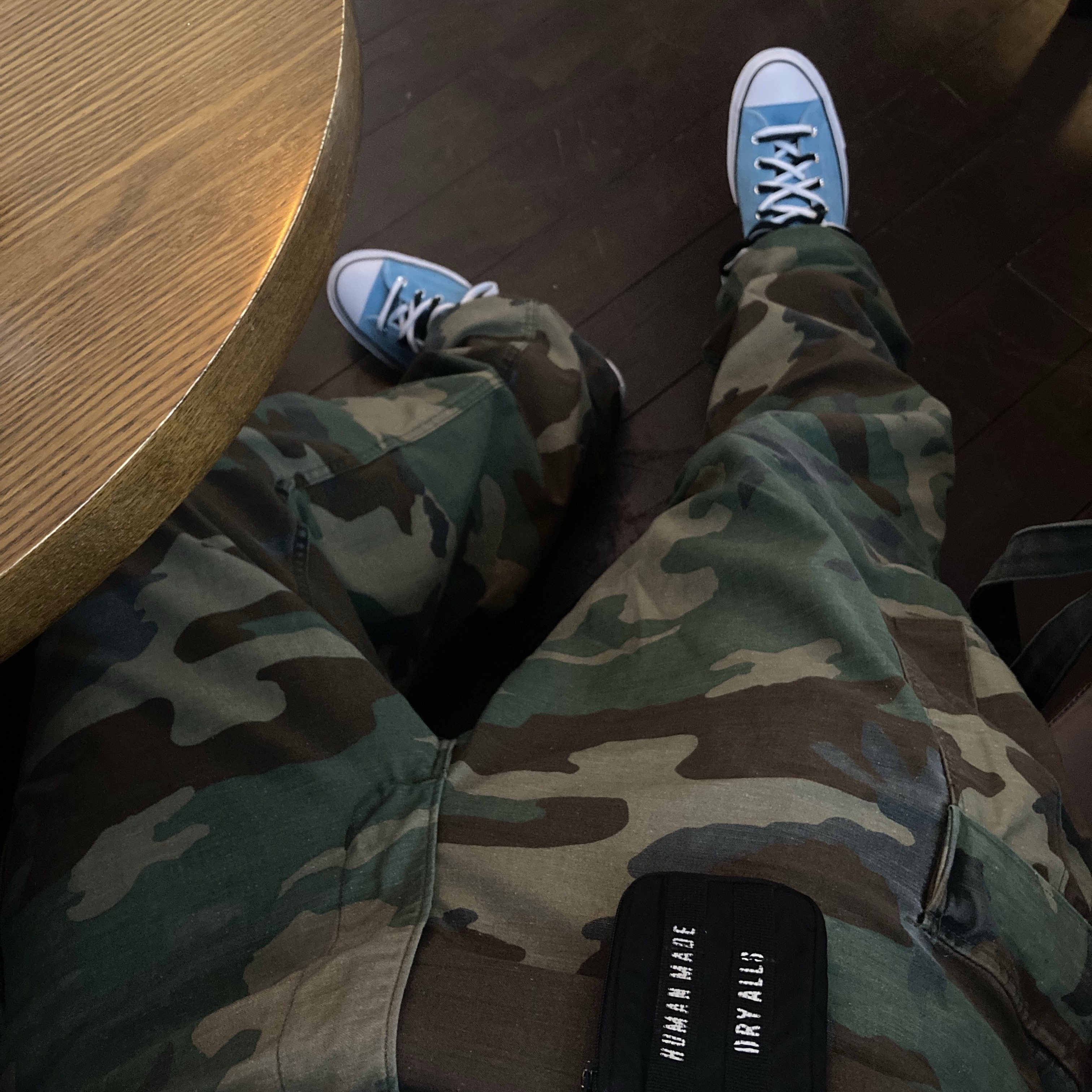 Converse x Stussy Chuck 70 Hi Sky Blue 착용 스타일 - 3