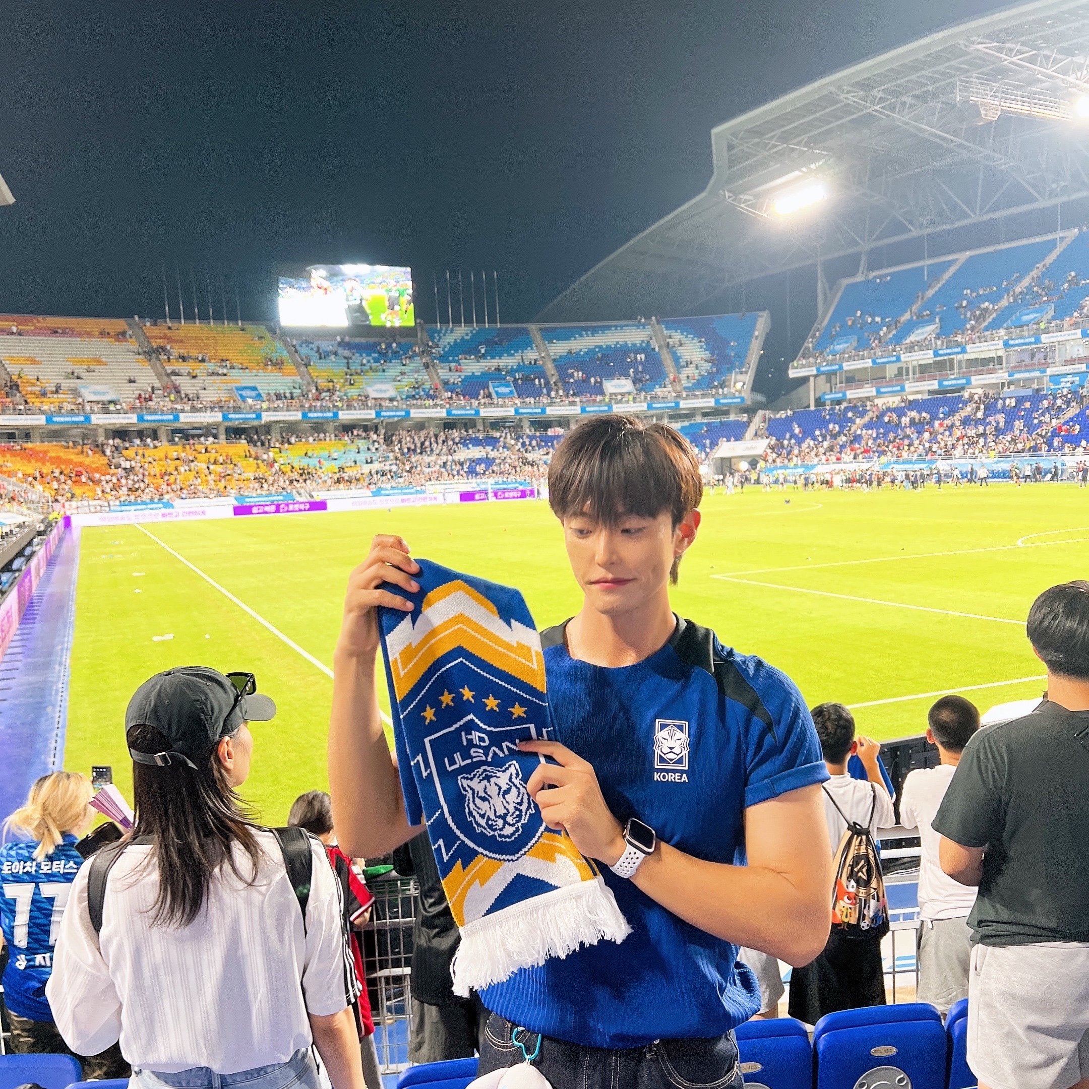 Nike Korea Strike Elite Dri-Fit ADV Knit Football Short Sleeve Top Global Blue Black Global Red - Asia 착용 스타일 - 1