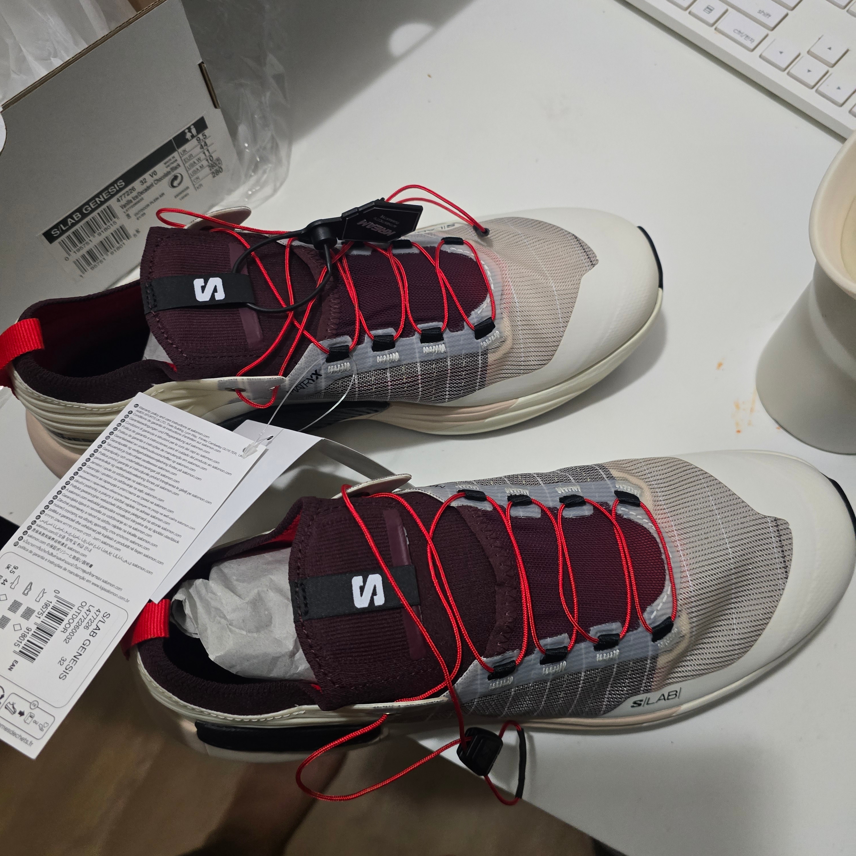 Salomon S/LAB Genesis Vanilla Ice Decadent Chocolate 착용 스타일 - 2