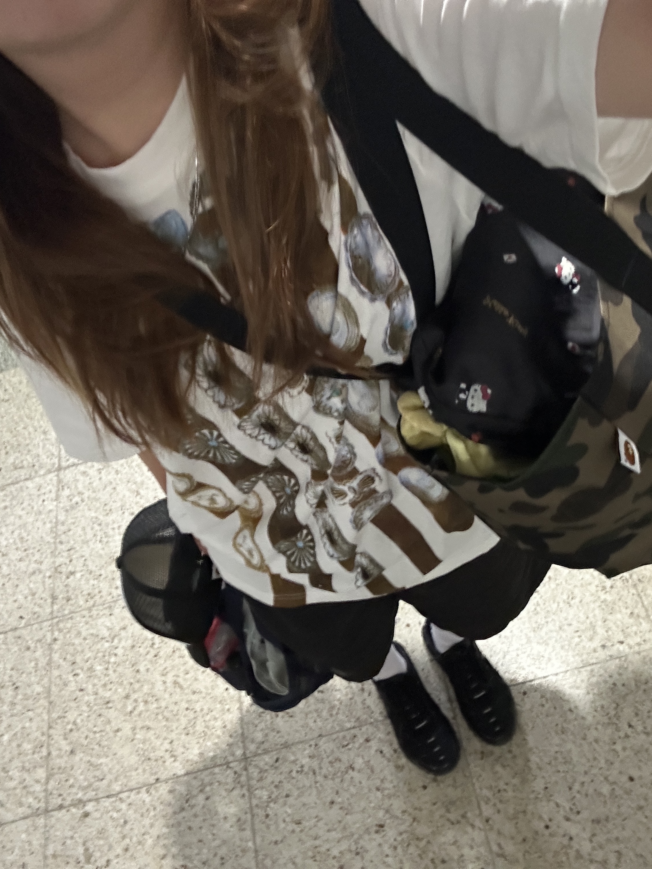 Kapital 20 Crew T-Shirt White, Kapital Life Kapriccio Pt Truck Cap Beige Khaki 착용 스타일 - 2