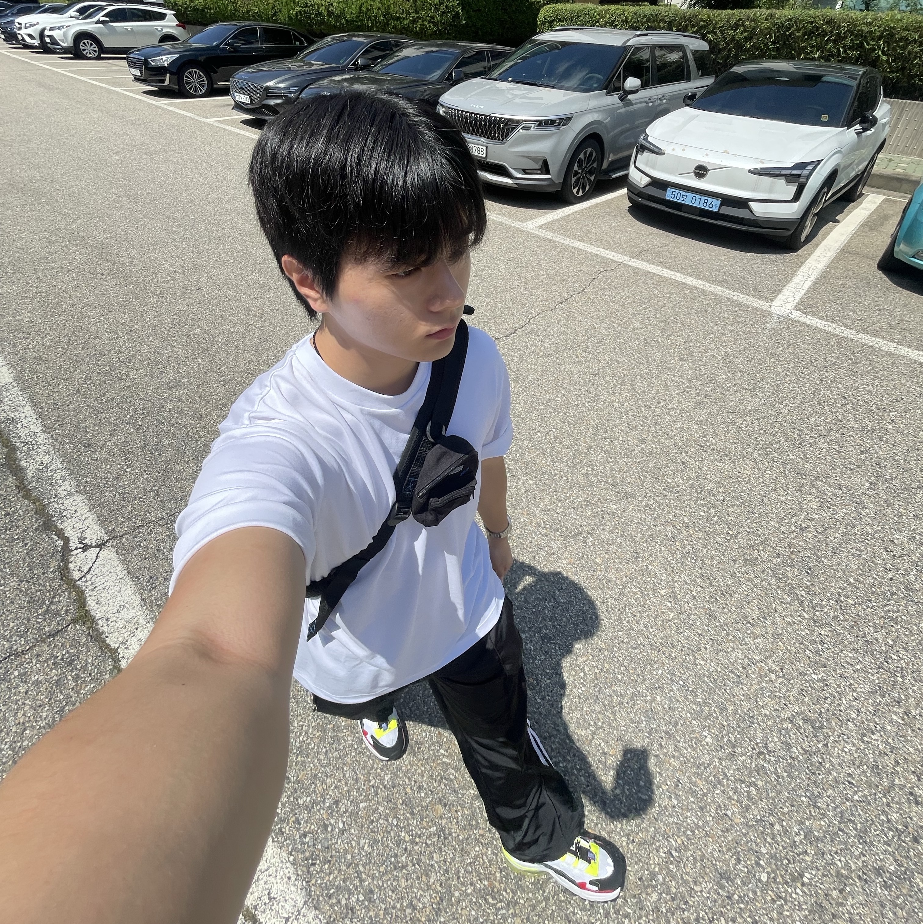 (W) Adidas Originals Firebird Loose Track Pants Black - KR Sizing, Ader Error x Eastpak Up-Down Sling Black 착용 스타일