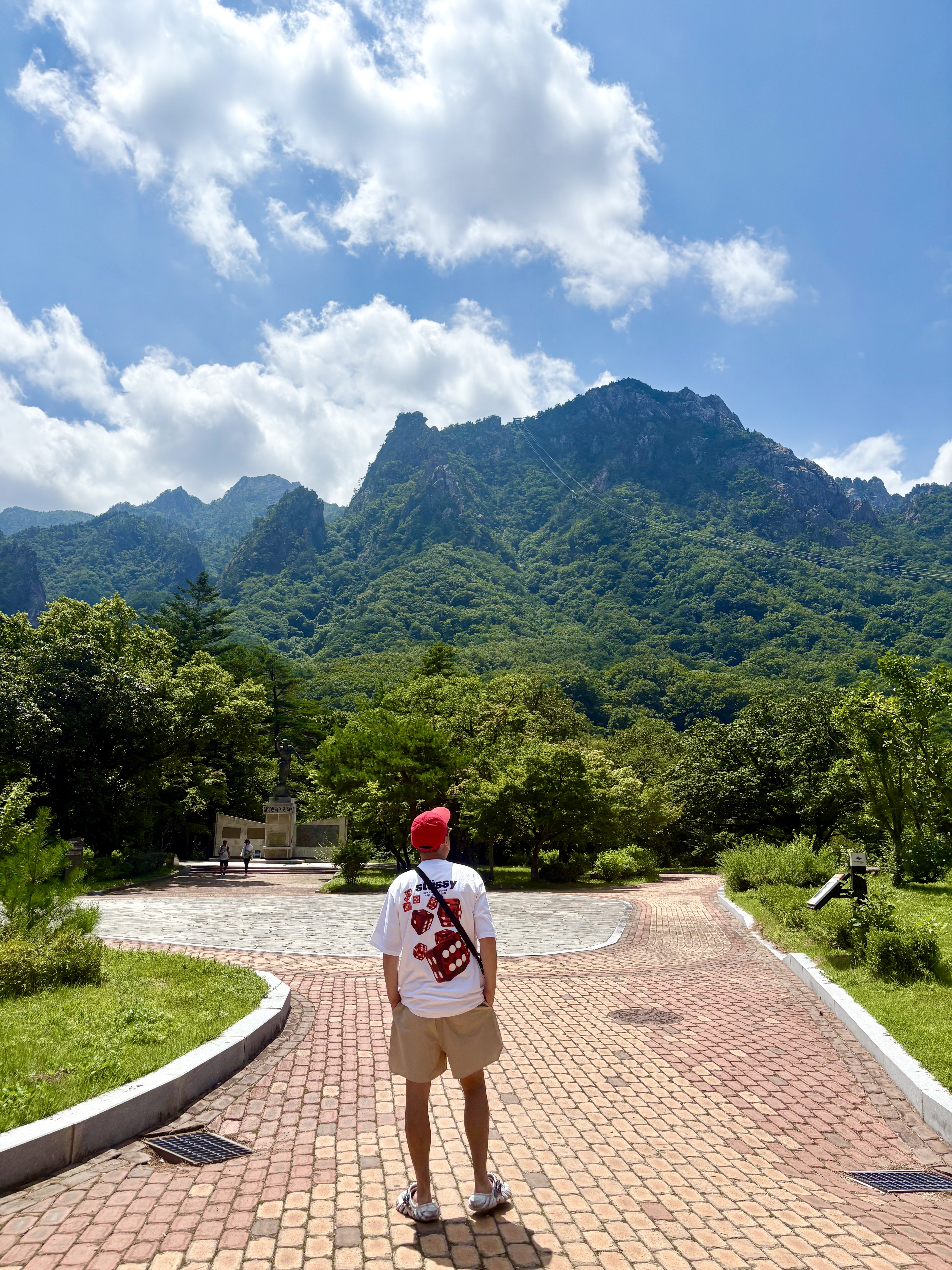 Nike Heritage 86 Futura Washed Cap University Red, Stussy Rollers T-Shirt White 착용 스타일 - 7