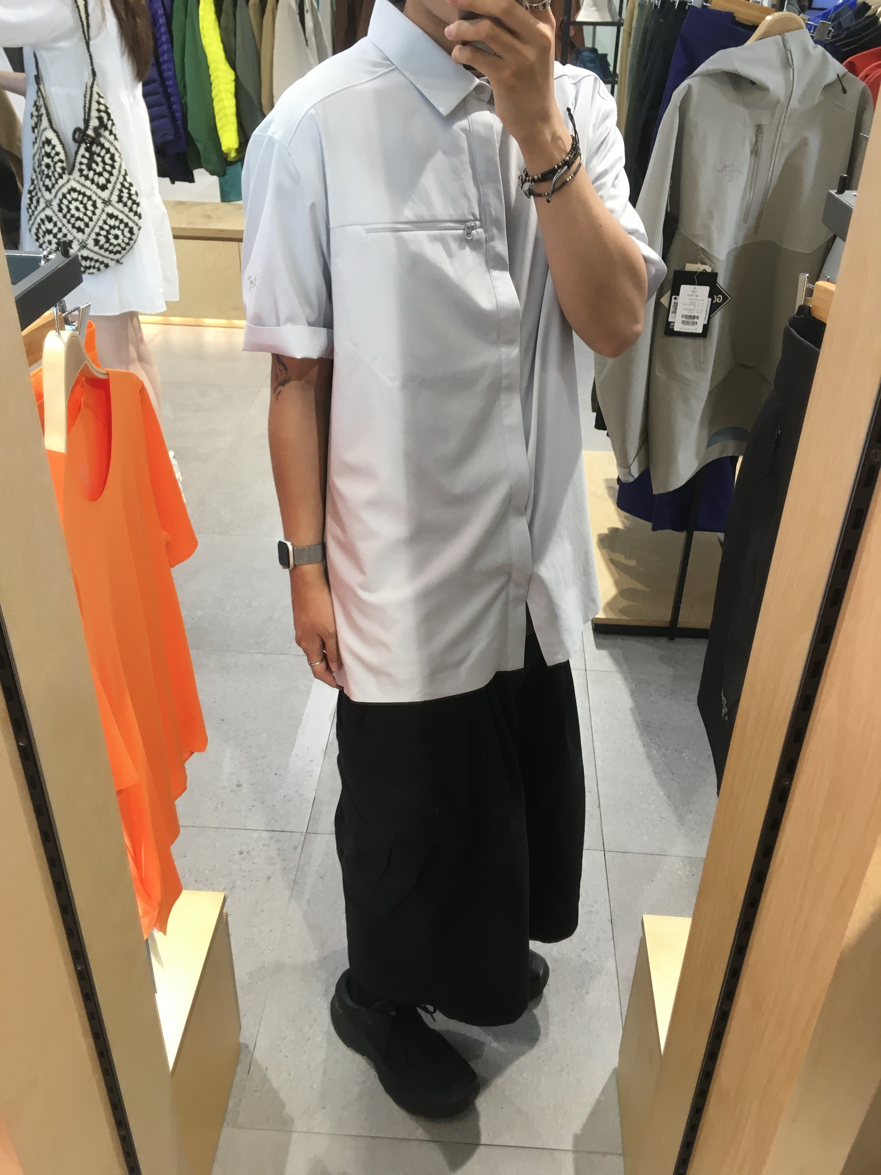 Arc'teryx Aerios GTX Black, Sansan Gear Capri Pants Black - 25SS 착용 스타일