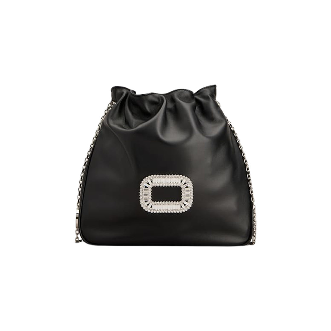 로저 비비에 레더 필그림 미니백 블랙(Roger Vivier Leather Pilgrim Mini Bag Black)