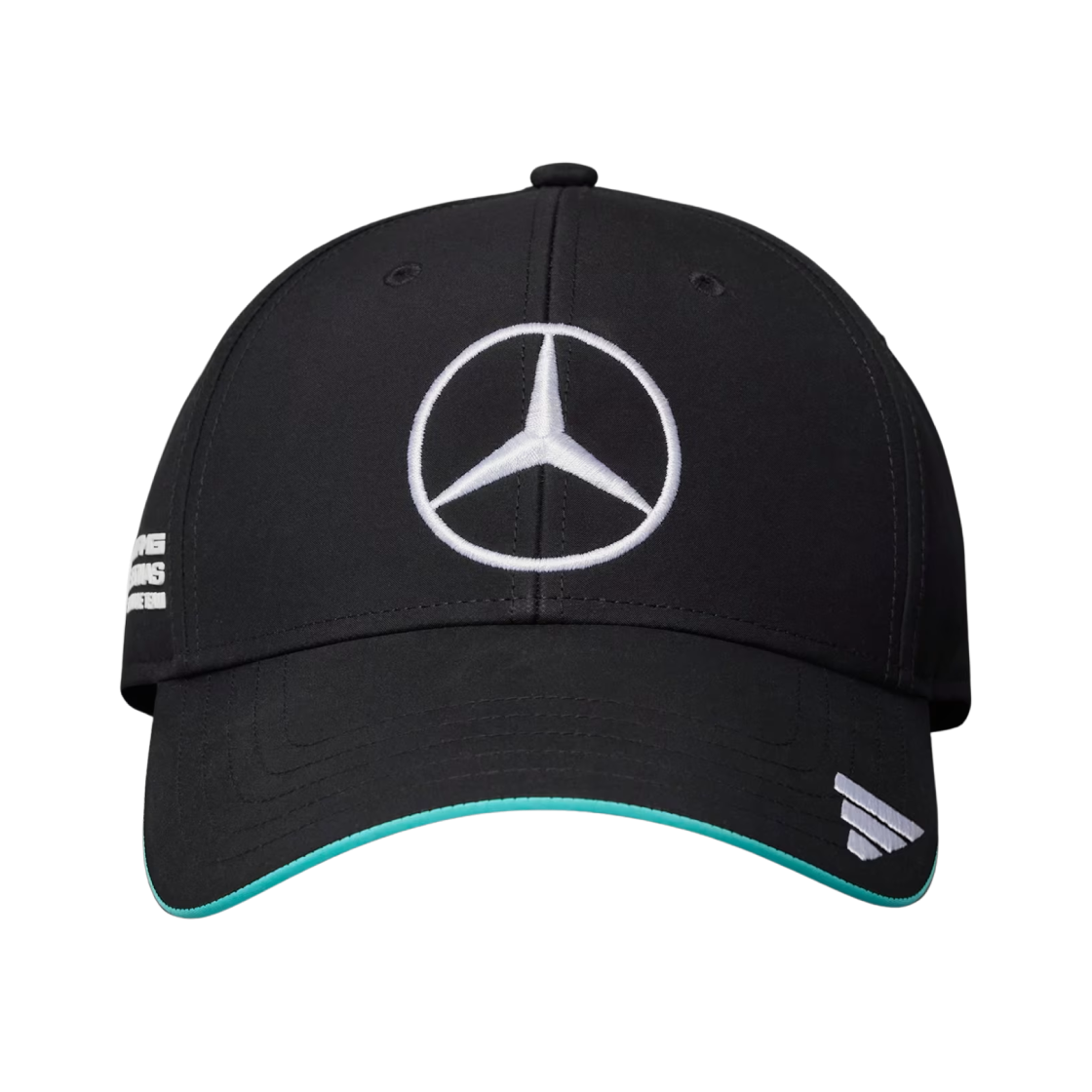 JW6267 Mercedes AMG Petronas x Adidas Formula One 2025 Team Driver Cap Black White