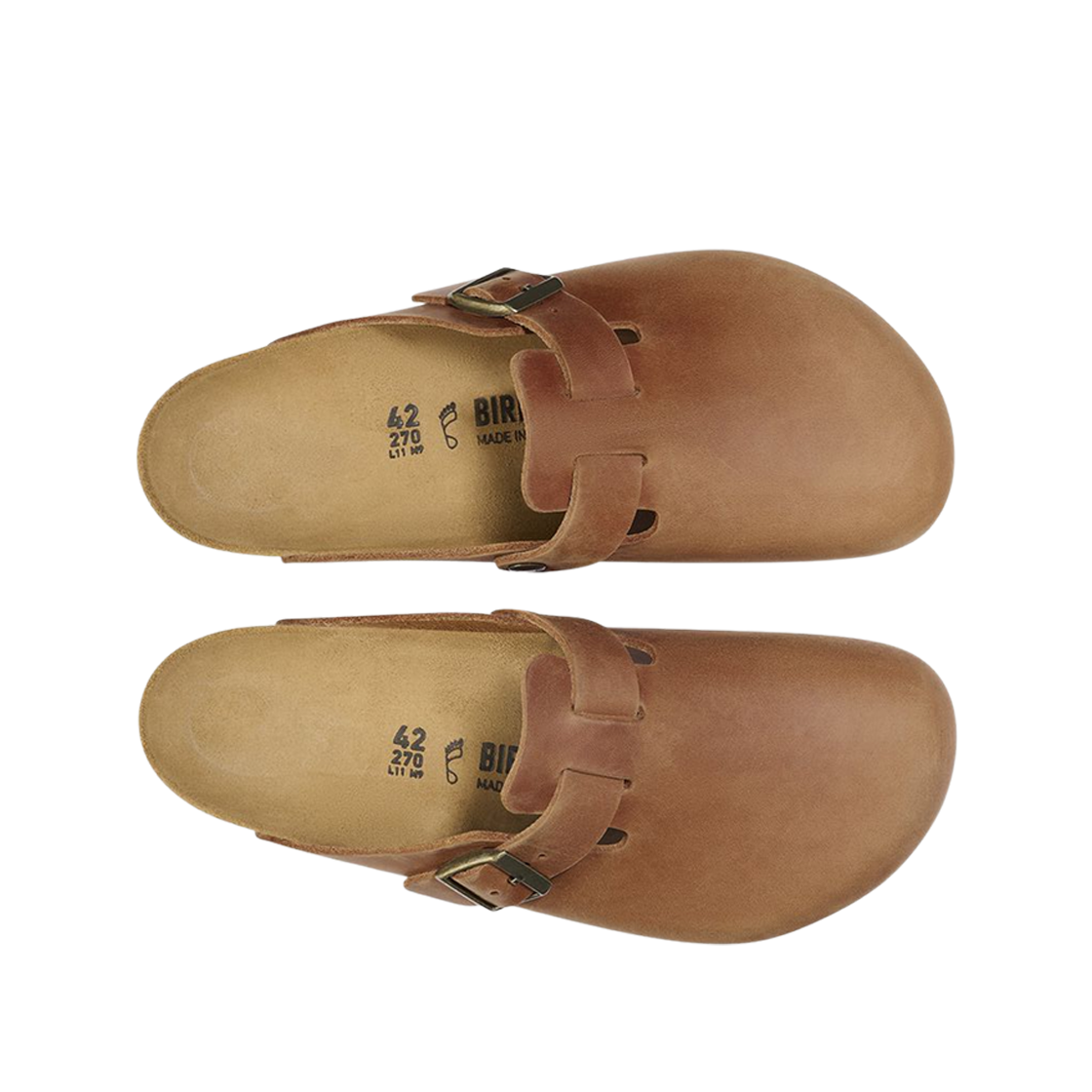 버켄스탁 보스턴 BS 오일드 레더 꼬냑 - 내로우(Birkenstock Boston BS Oiled Leather Cognac - Narrow) - 2