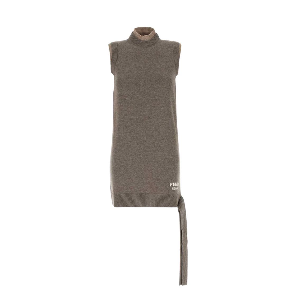FZDD02ATPIF1QYK (W) Fendi Wool and Cashmere Dress Dove Grey